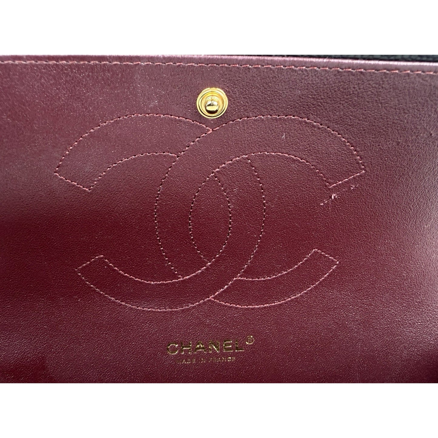 Chanel Classic Double Flap Shoulder Bag Jumbo in Black Caviar Leather 2025 dR-1
