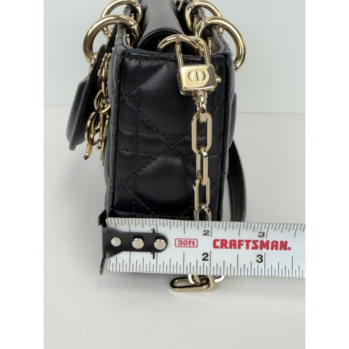 Christian Dior Lady D-Joy Bag Small in Black Cannage Lambskin Leather 2023 C-4