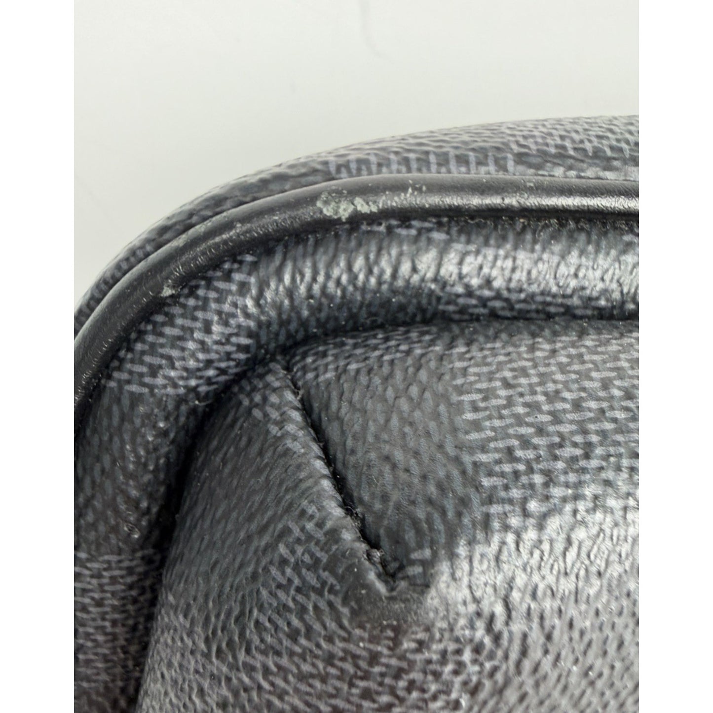 Louis Vuitton Avenue Damier Graphite Sling Bag Black Canvas Leather Patch NFC C8