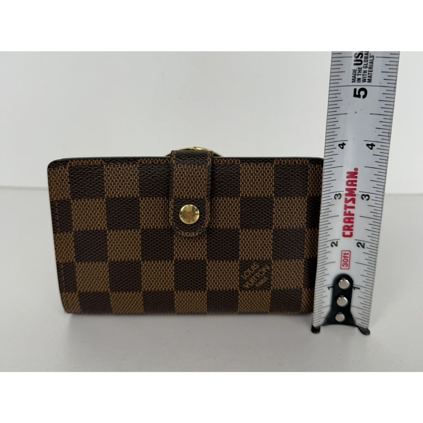 Louis Vuitton Portefeuille Viennois Wallet Vintage in Damier Ebene Canvas 2006