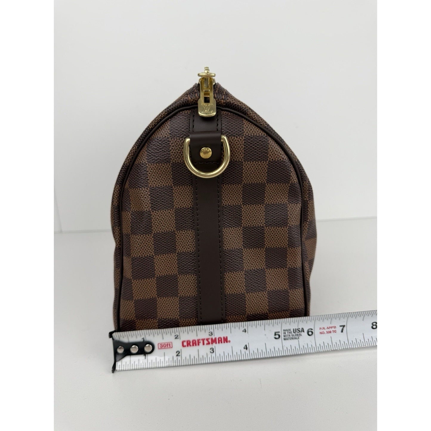 Louis Vuitton Speedy Bandouliere 25 Handbag in Damier Ebene Coated Canvas NFC F1