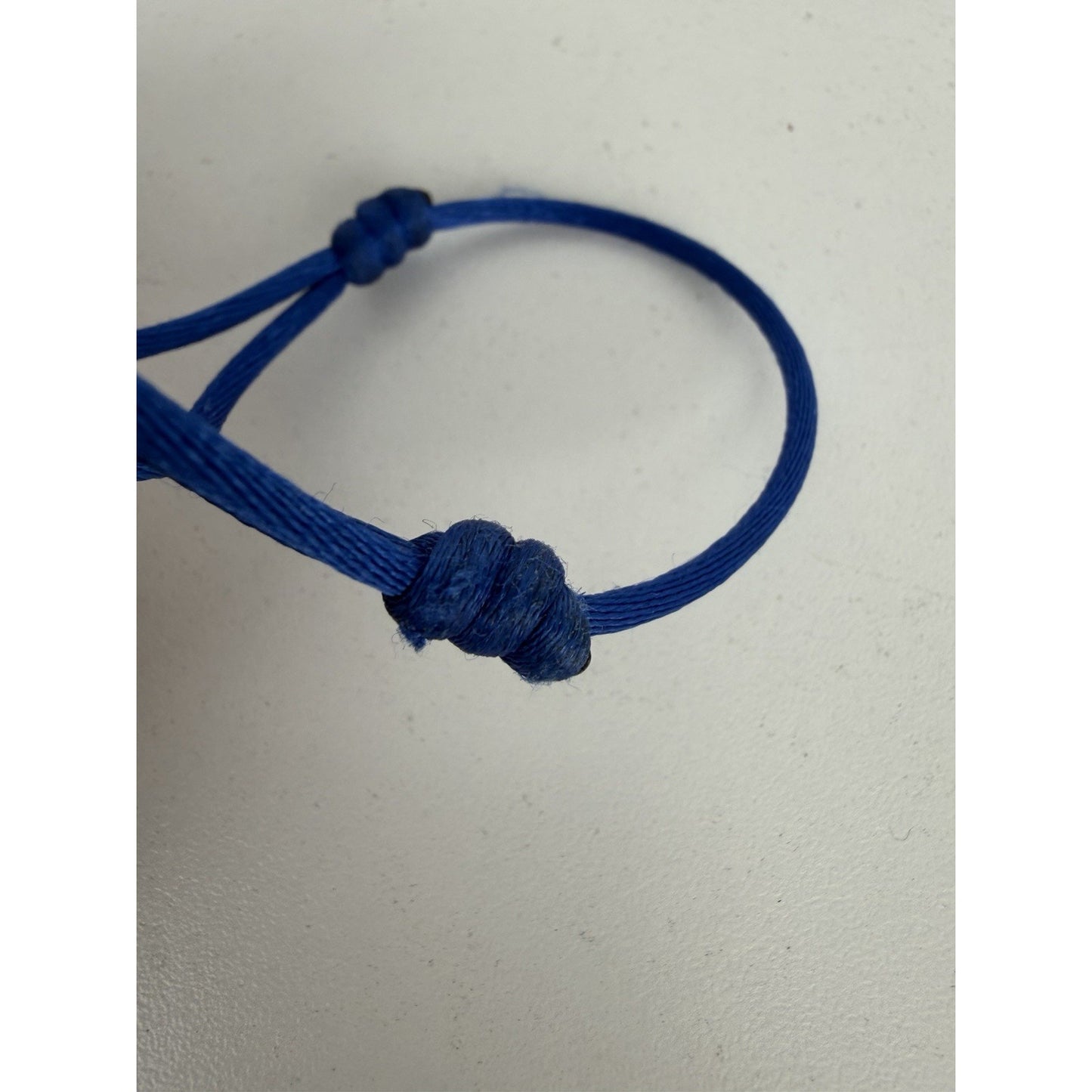 Cartier Cord Trinity Bracelet in 18K Tri-Color Gold & Blue Silk