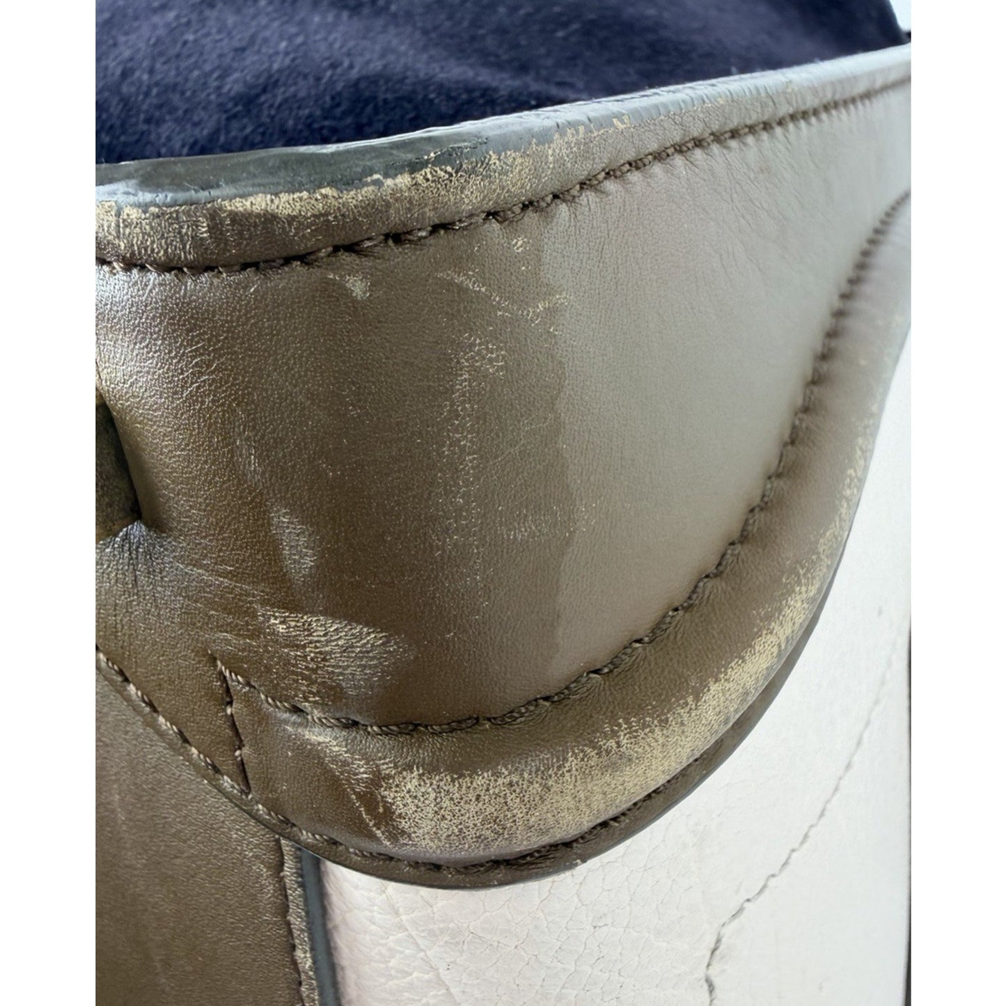 Celine Mini Luggage Tote Bag Cream Textured Calf Leather Tricolor 2014-2015 S