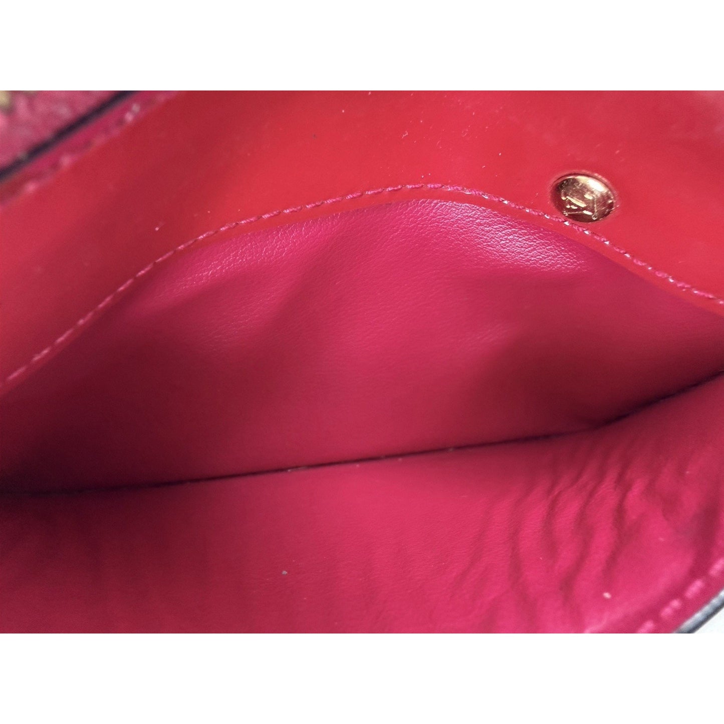 Louis Vuitton Pochette Cles NM Coin Purse in Rose Indien Monogram Vernis 2014