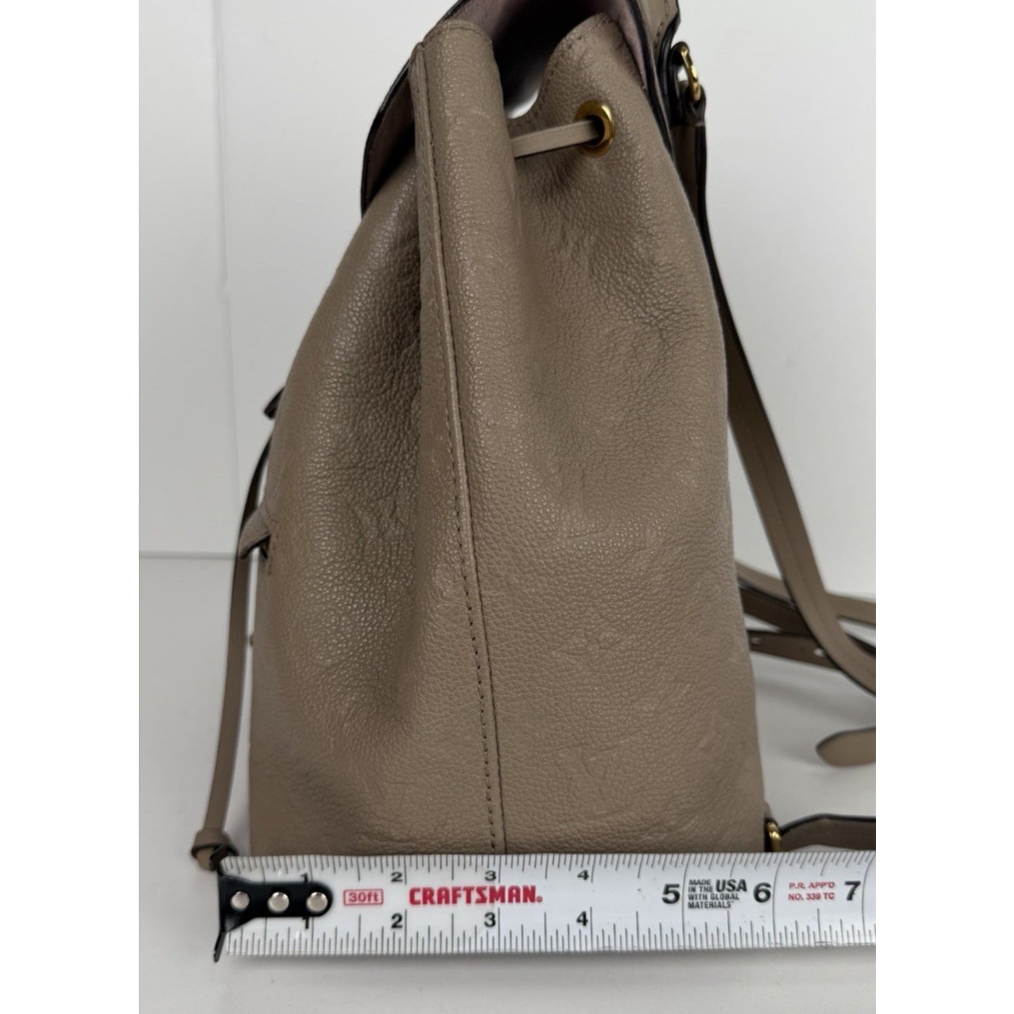 Louis Vuitton Monogram Empreinte Montsouris NM Backpack Neutral Tourterelle D2