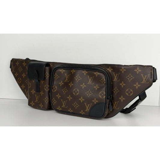 Louis Vuitton Christopher Bumbag Brown Monogram Macassar Canvas Microchipped C2