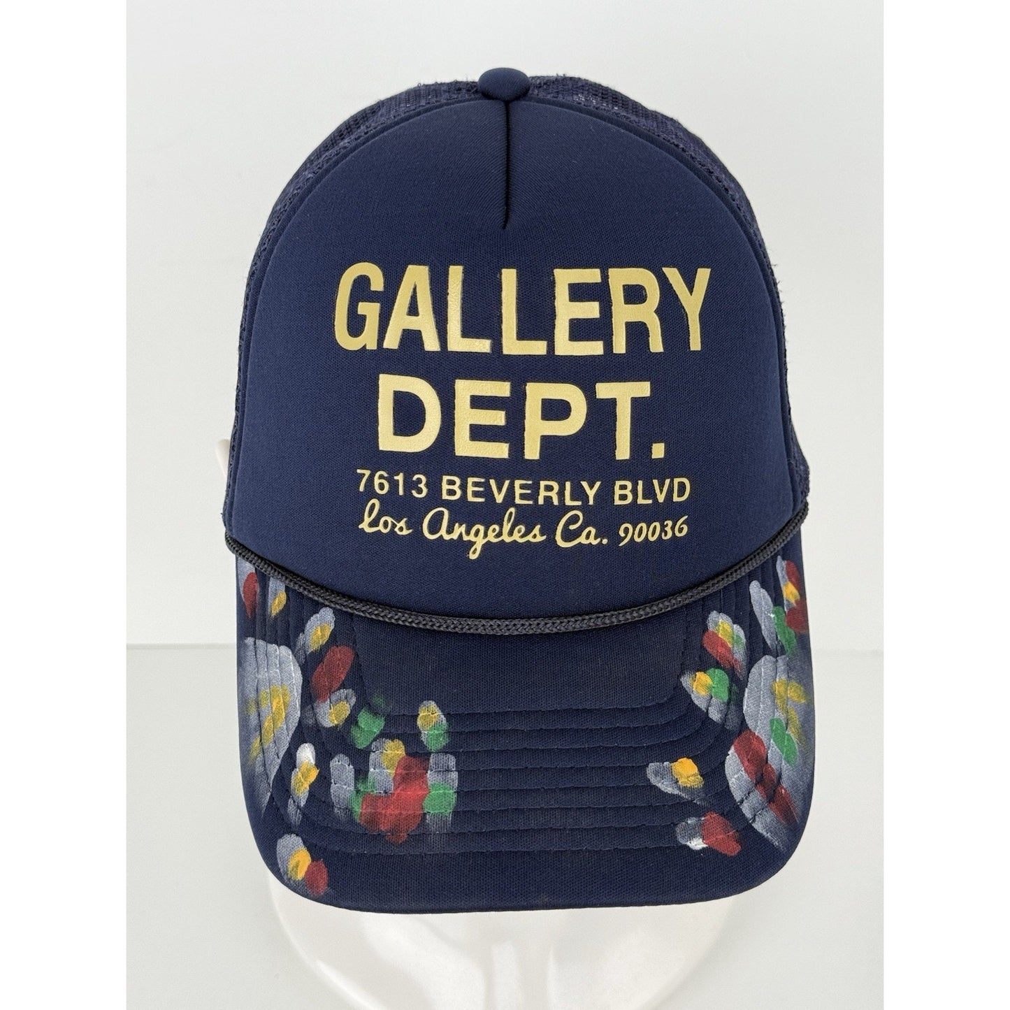 Gallery Dept. Navy Graffiti Workshop Trucker Mesh Snapback Hat