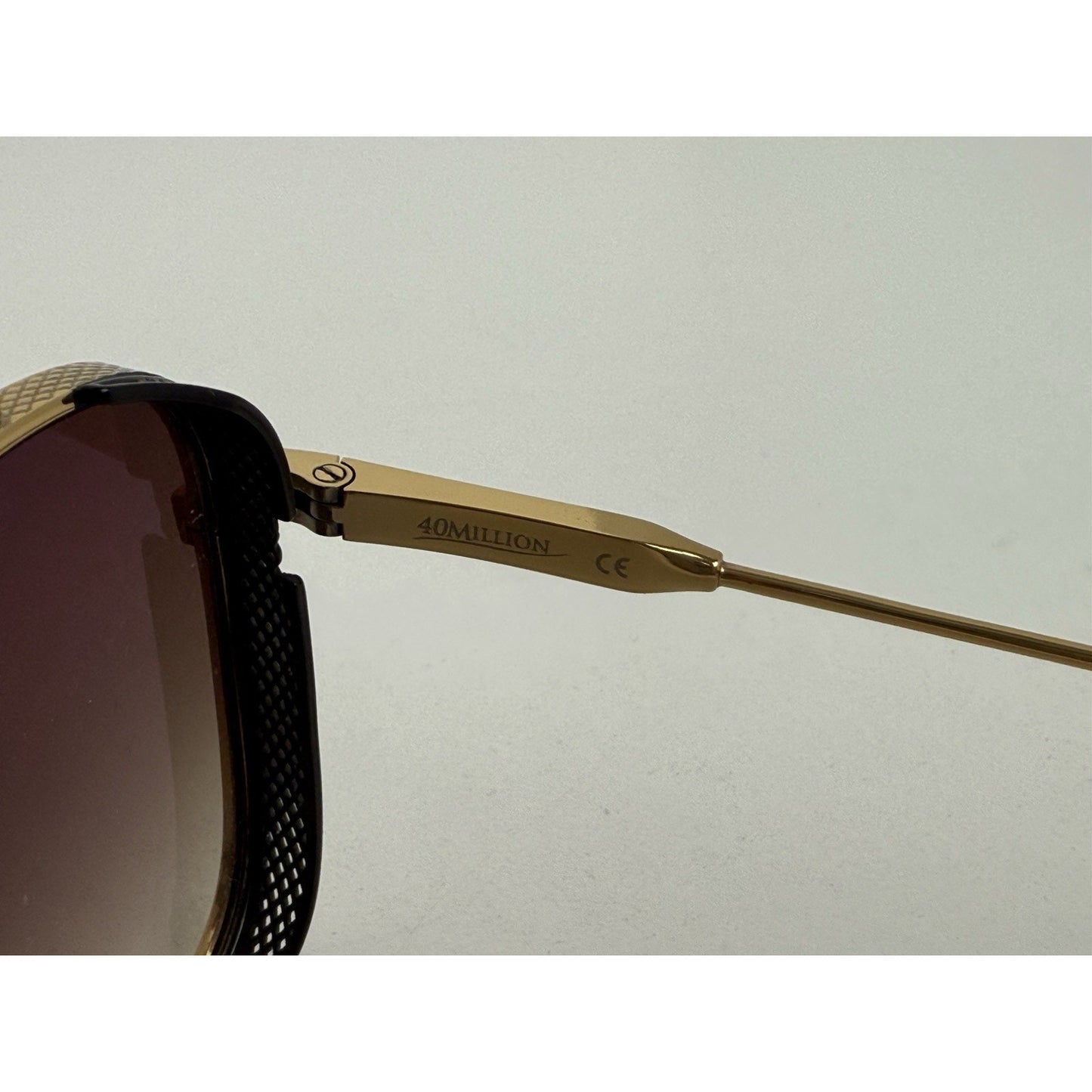 DITA 40 Million Oversized Sunglasses with Brown Lenses and Gold-Tone Hardware