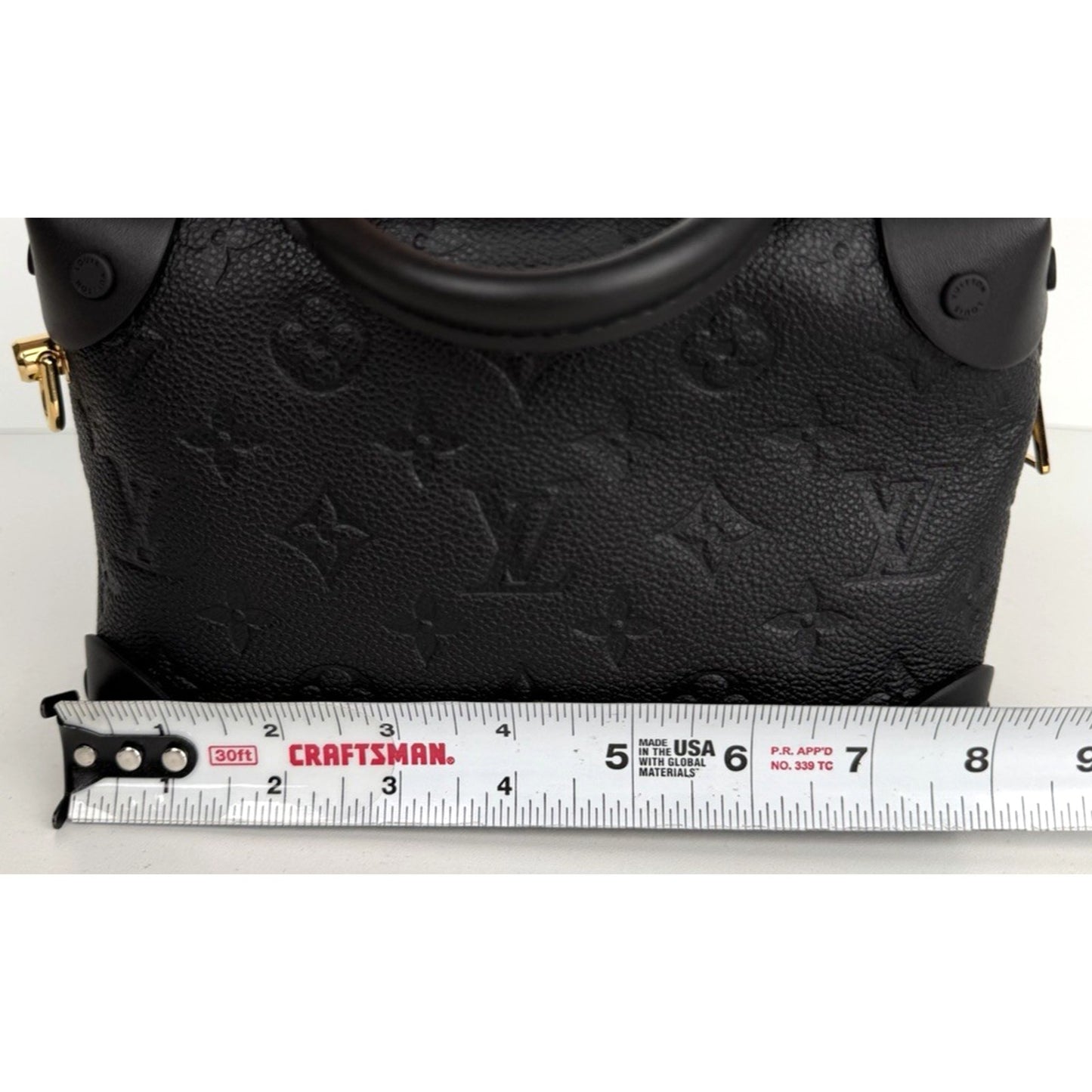 Louis Vuitton Petite Malle Souple Bag Black Embossed Monogram Empreinte 2020 D-7