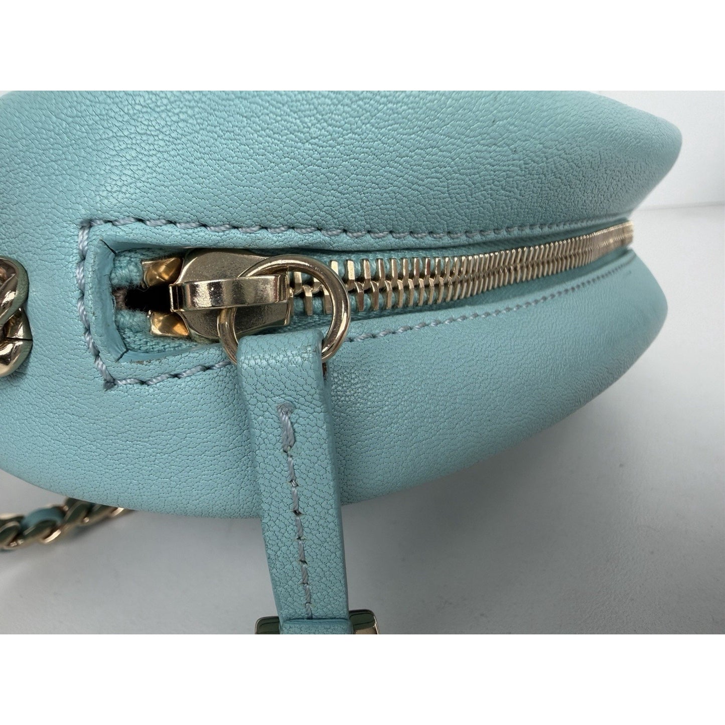 Chanel Casual Trip Camera Case Bag Small in Tiffany Blue Goatskin 2018-2019 D4