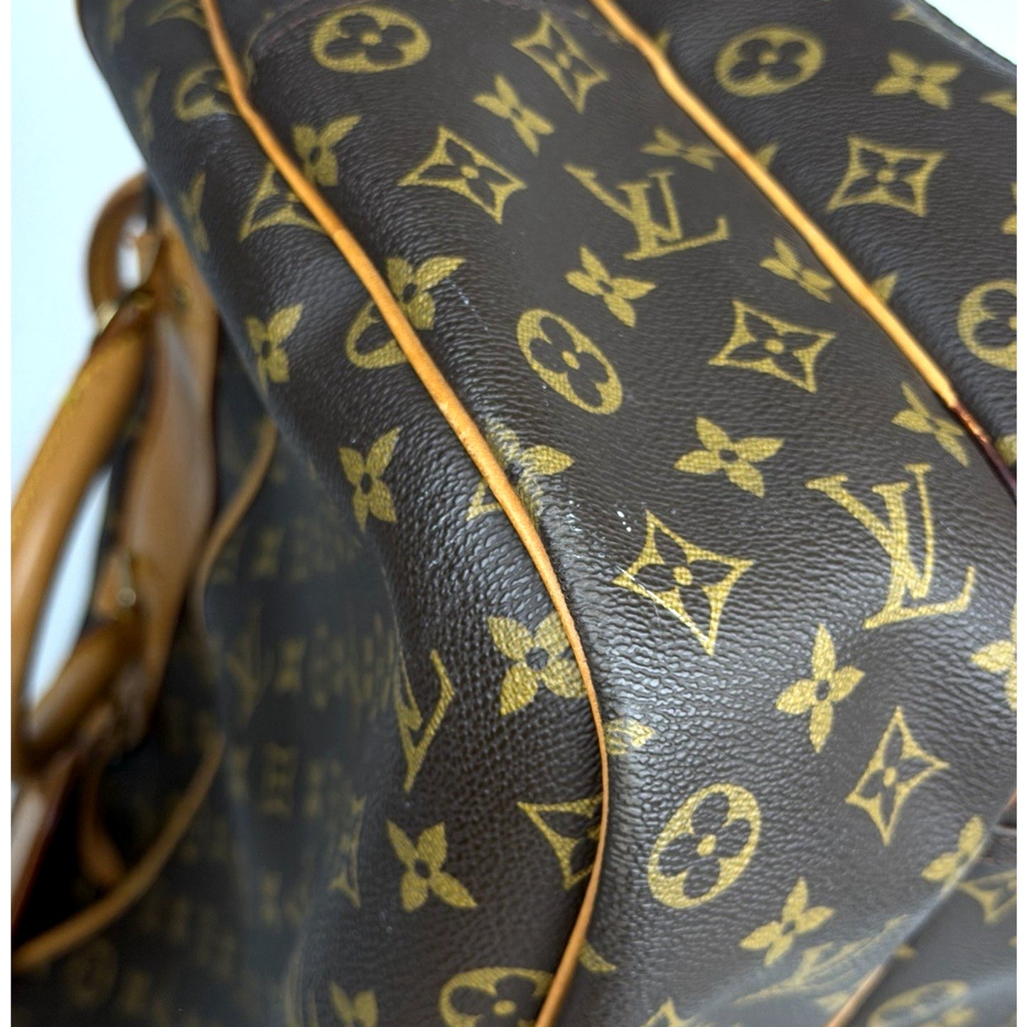 Louis Vuitton Alize 24 Heures Bag In Brown Monogram Coated Canvas Vintage 1998 S