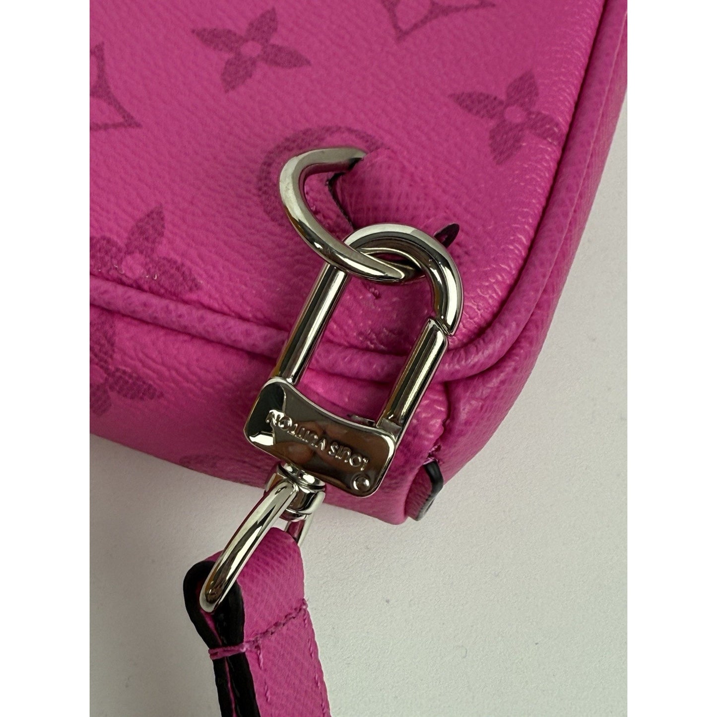 LOUIS VUITTON Outdoor Sling Shoulder Bag Taigarama Pink Men's