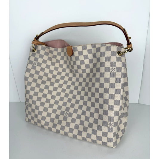 Louis Vuitton Graceful Bag MM in Damier Azur Coated Canvas B-1