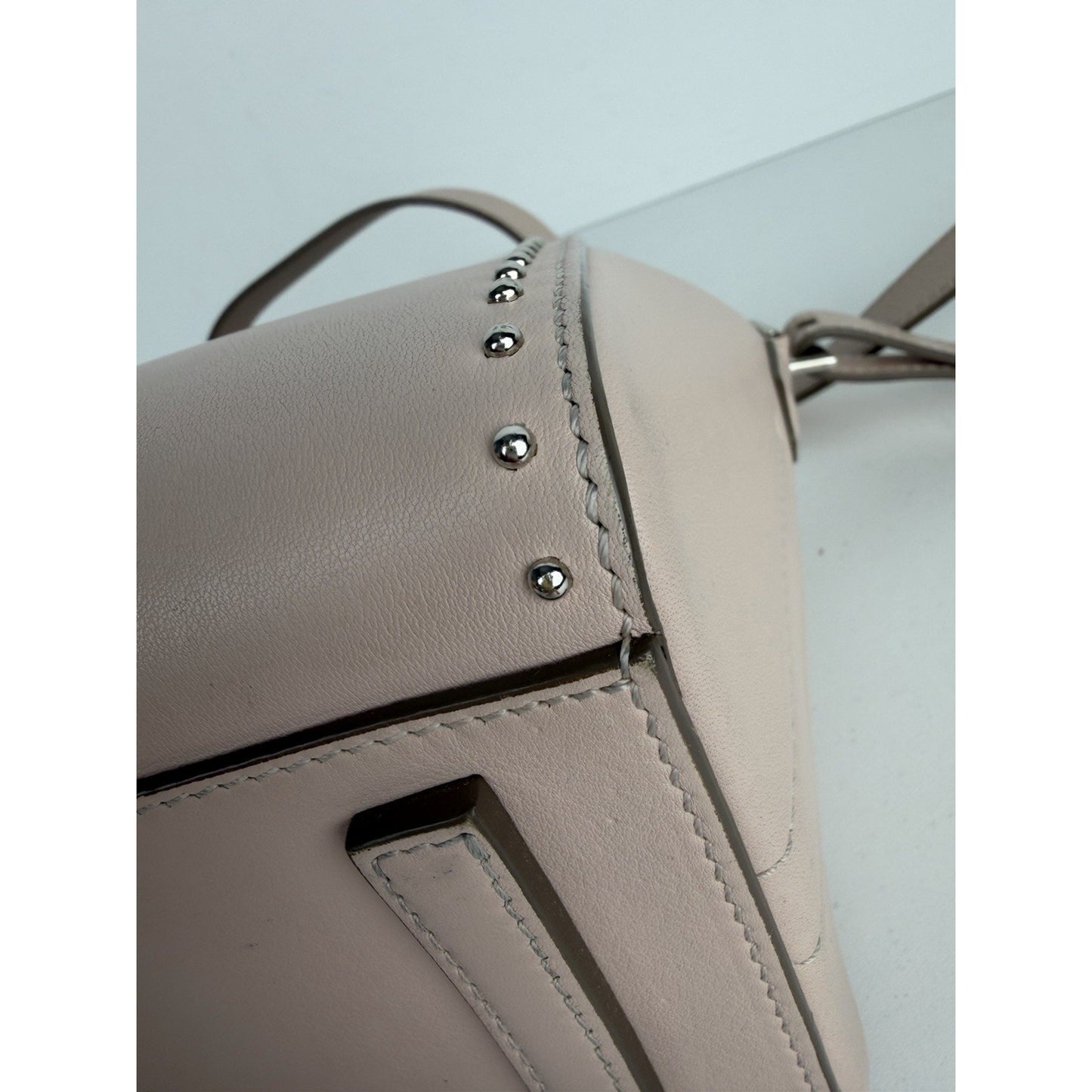 Givenchy Mini Studded Antigona Bag in Nude Pink Color Calfskin Leather S-06