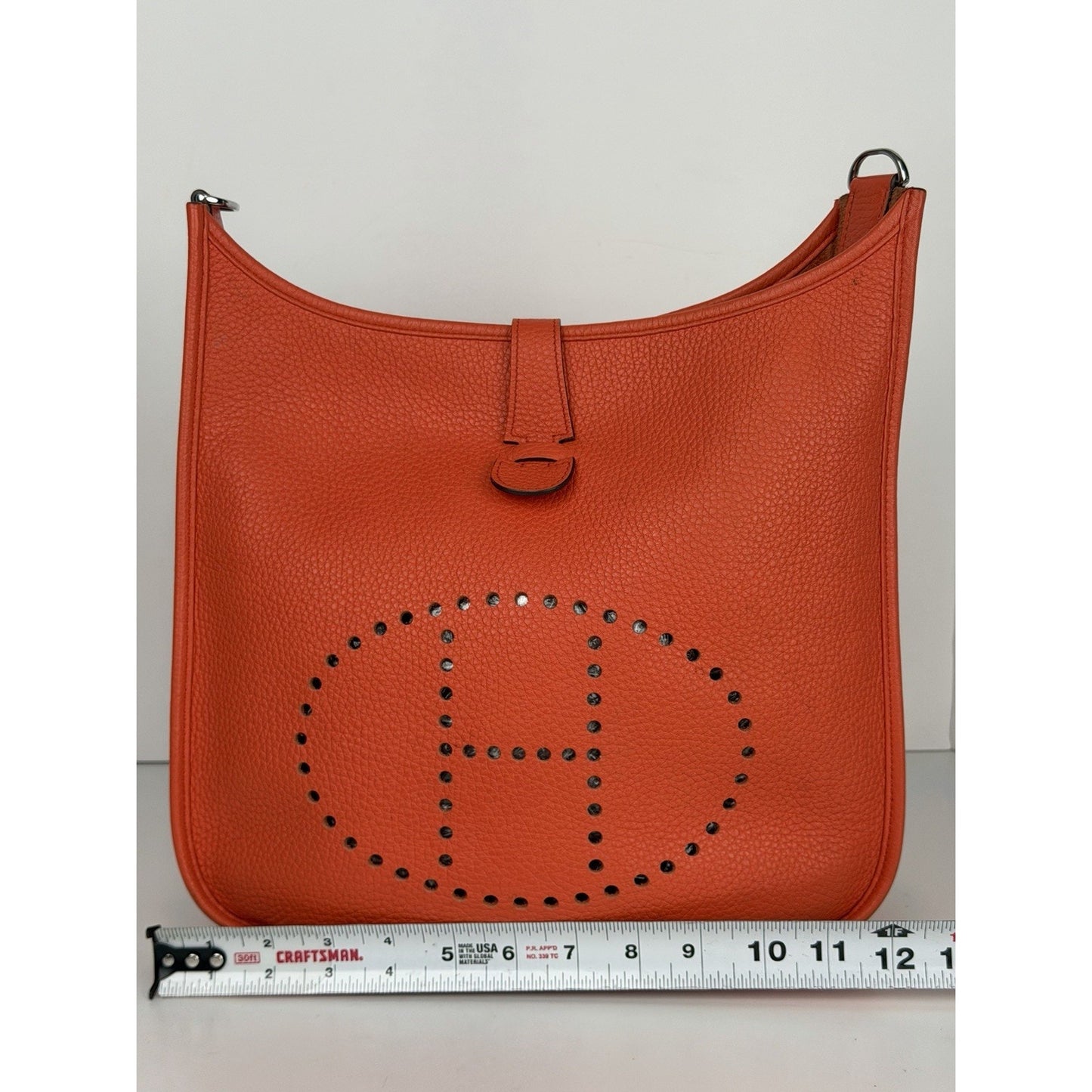 Hermes Evelyne 29 Bag Orange Poppy Taurillon Clemence Leather 2017