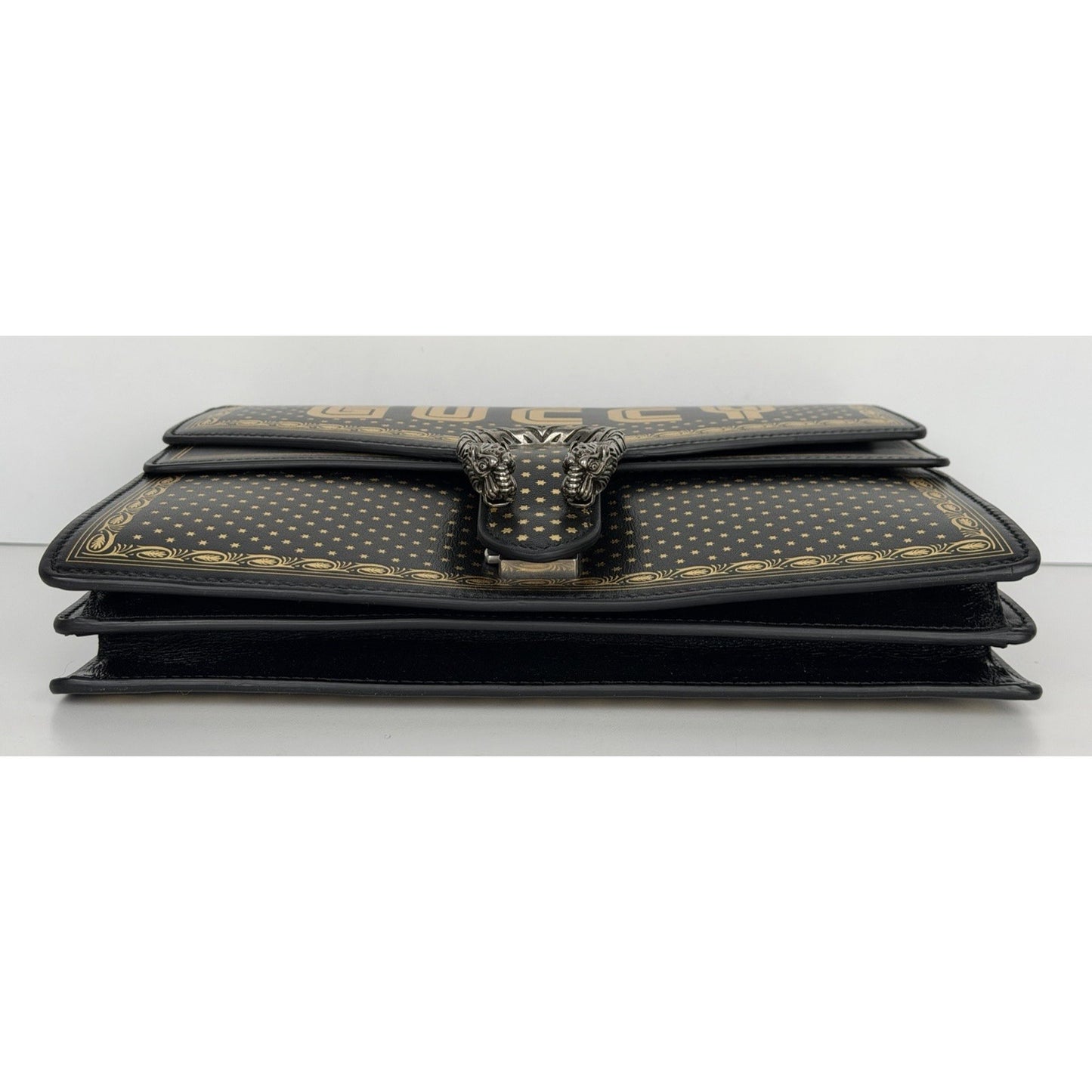 Gucci x Sega Dionysus Shoulder Bag Medium in Black Calfskin Leather S09