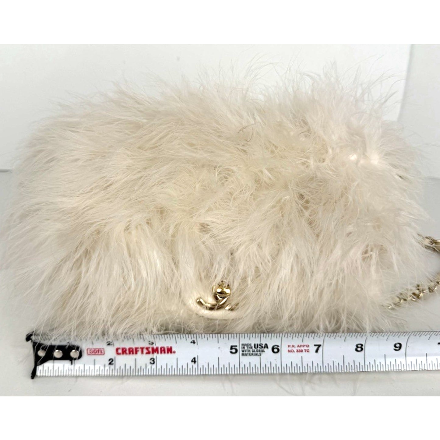 Chanel Quilted Flap Bag made with Fluffy White Feathers 2019 D-2