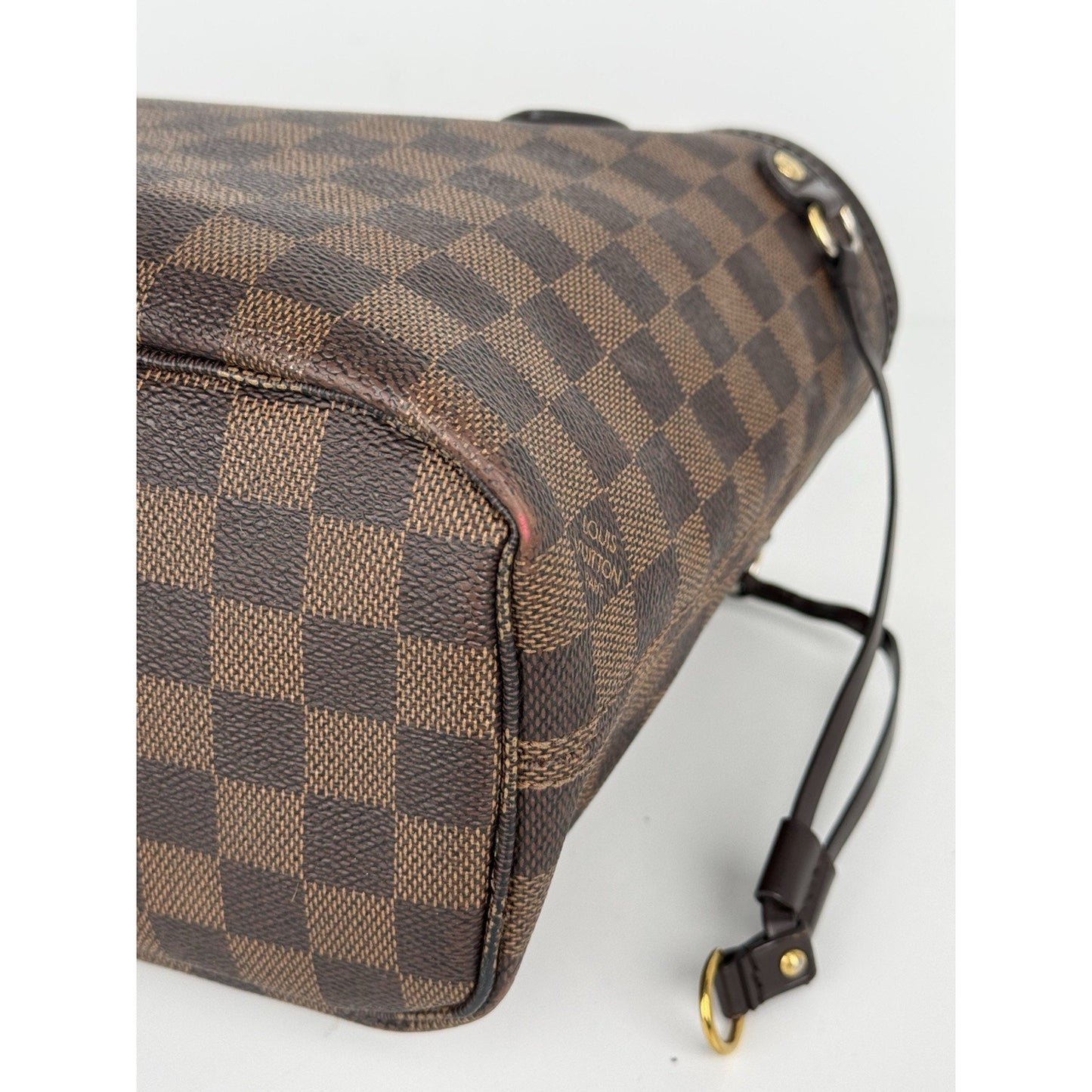 Louis Vuitton Neverfull Damier Ebene Tote PM Brown