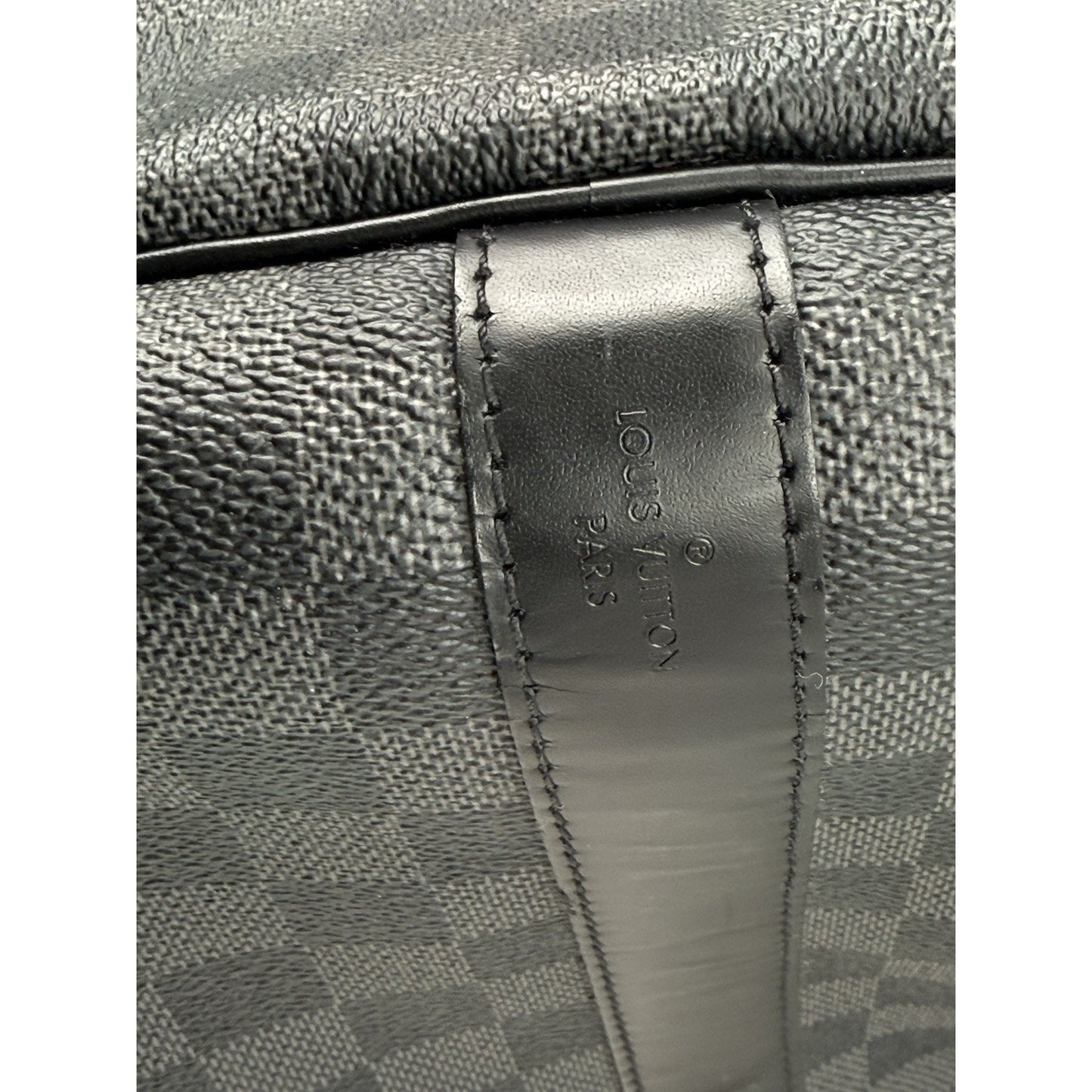 Louis Vuitton Keepall Bandouliere 55 Damier Graphite Duffle Bag