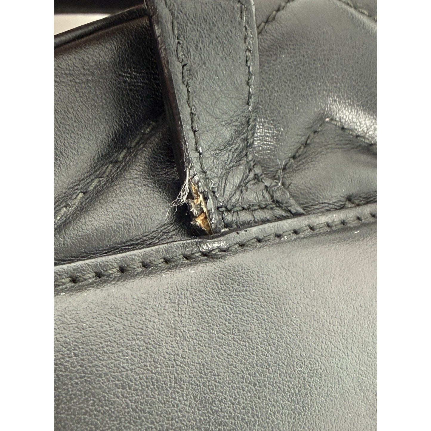 GUCCI Calfskin Matelassé GG Marmont Dome Backpack Black