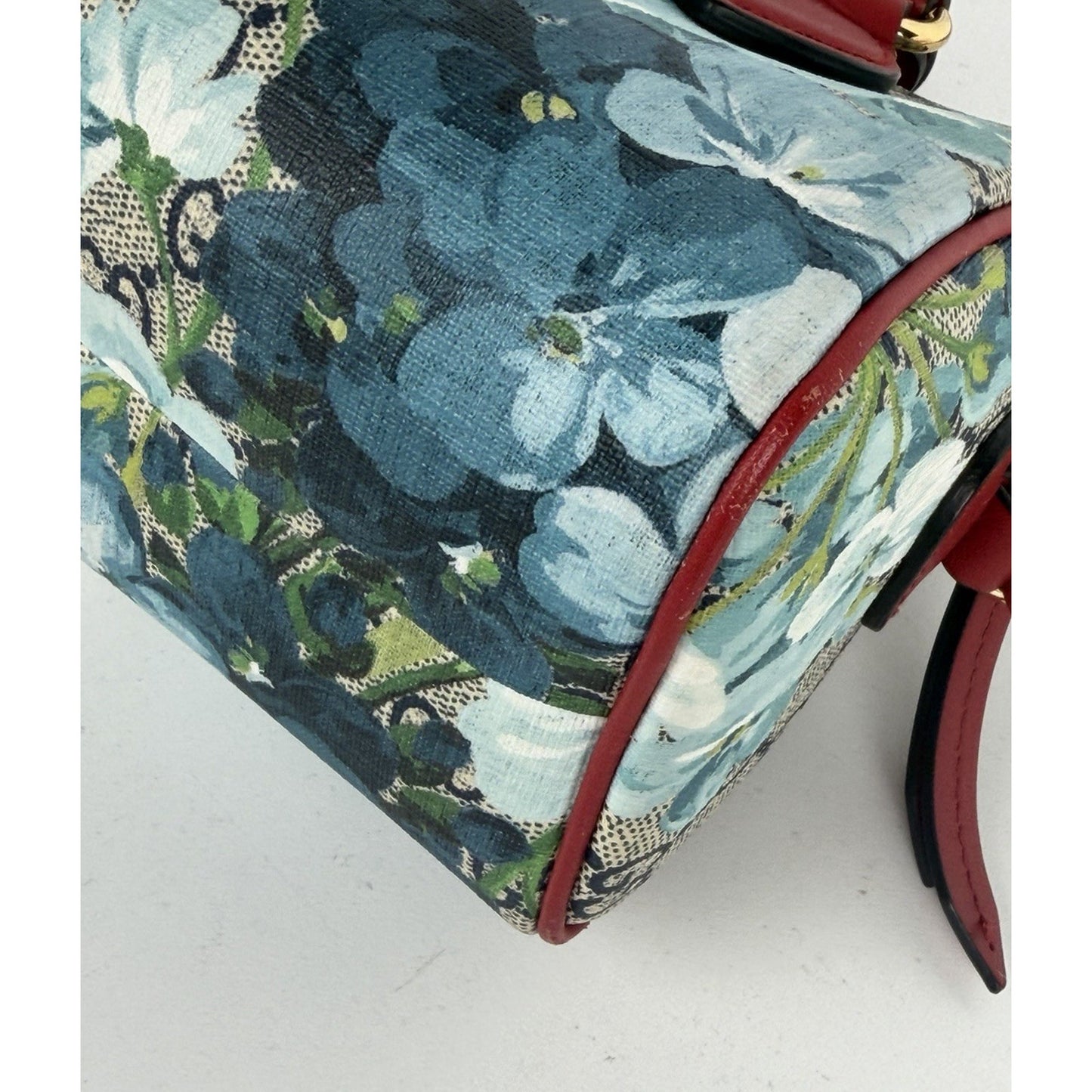 Gucci Blooms Boston Mini Top Handle Bag in Multicolor GG Supreme Canvas S-08