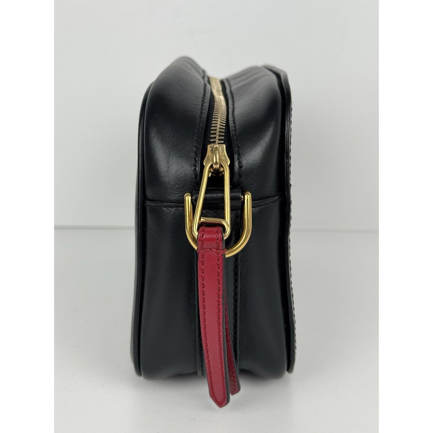 FENDI Vitello Century Bi-Color FF 1974 Embossed Mini Camera Case Maya B-9