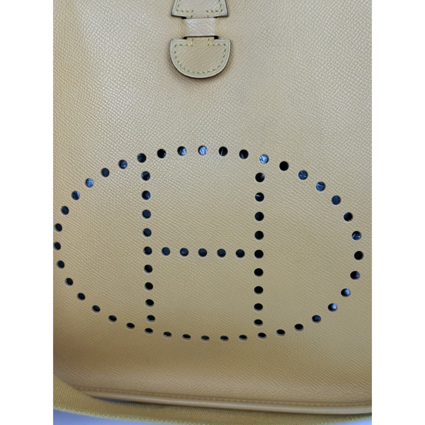 Hermès Evelyne Petit Modèle (PM) Yellow/Mustard Women's Crossbody Bag
