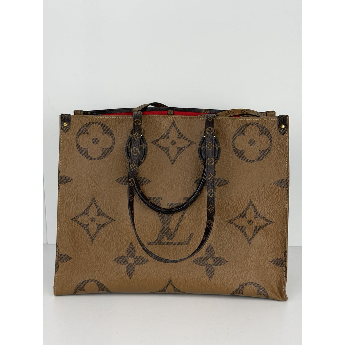 Louis Vuitton OnTheGo GM Tote Bag Brown Reverse Monogram Coated Canvas 2020 R-1