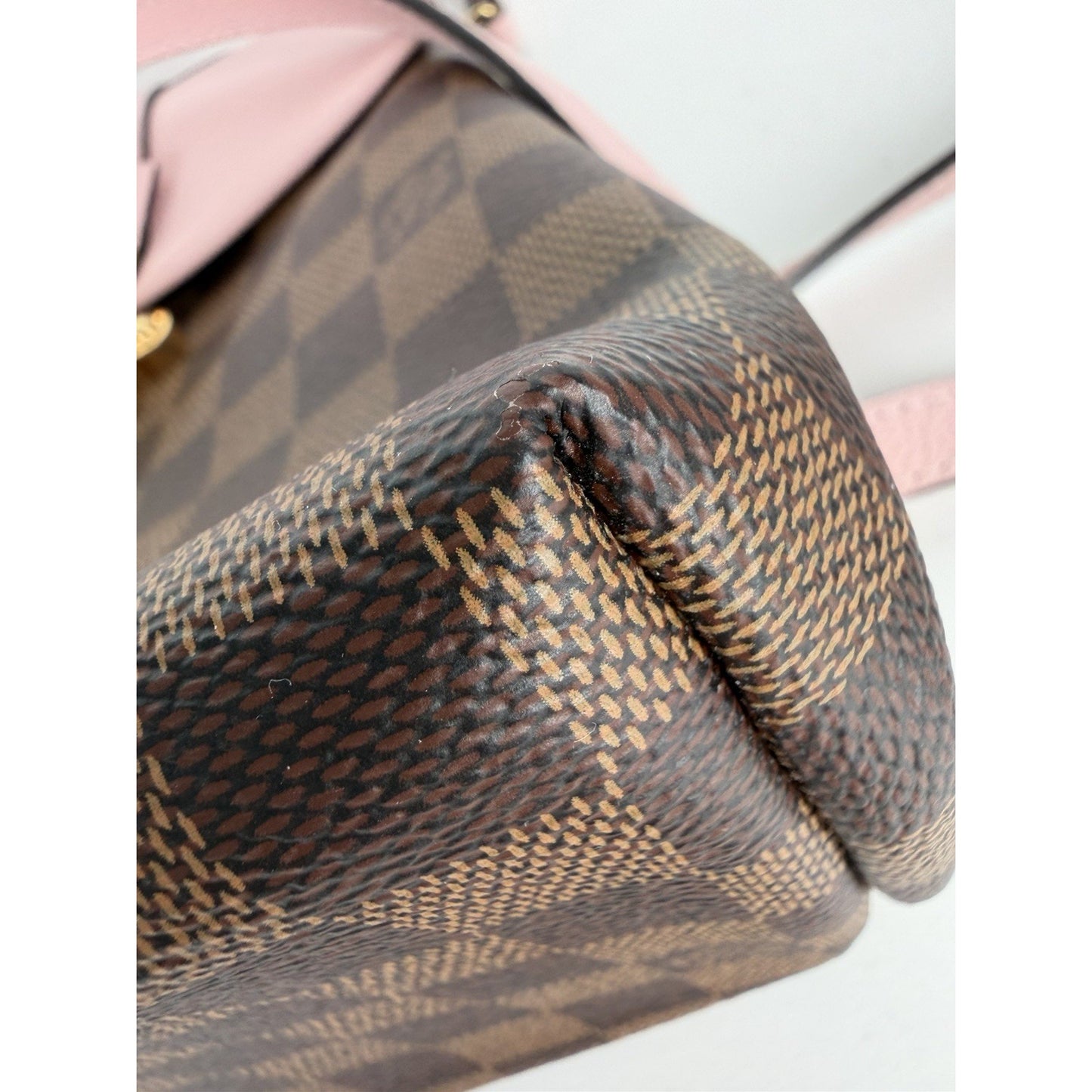 Louis Vuitton Clapton Backpack in Magnolia & Damier Ebene Coated Canvas 2019 S