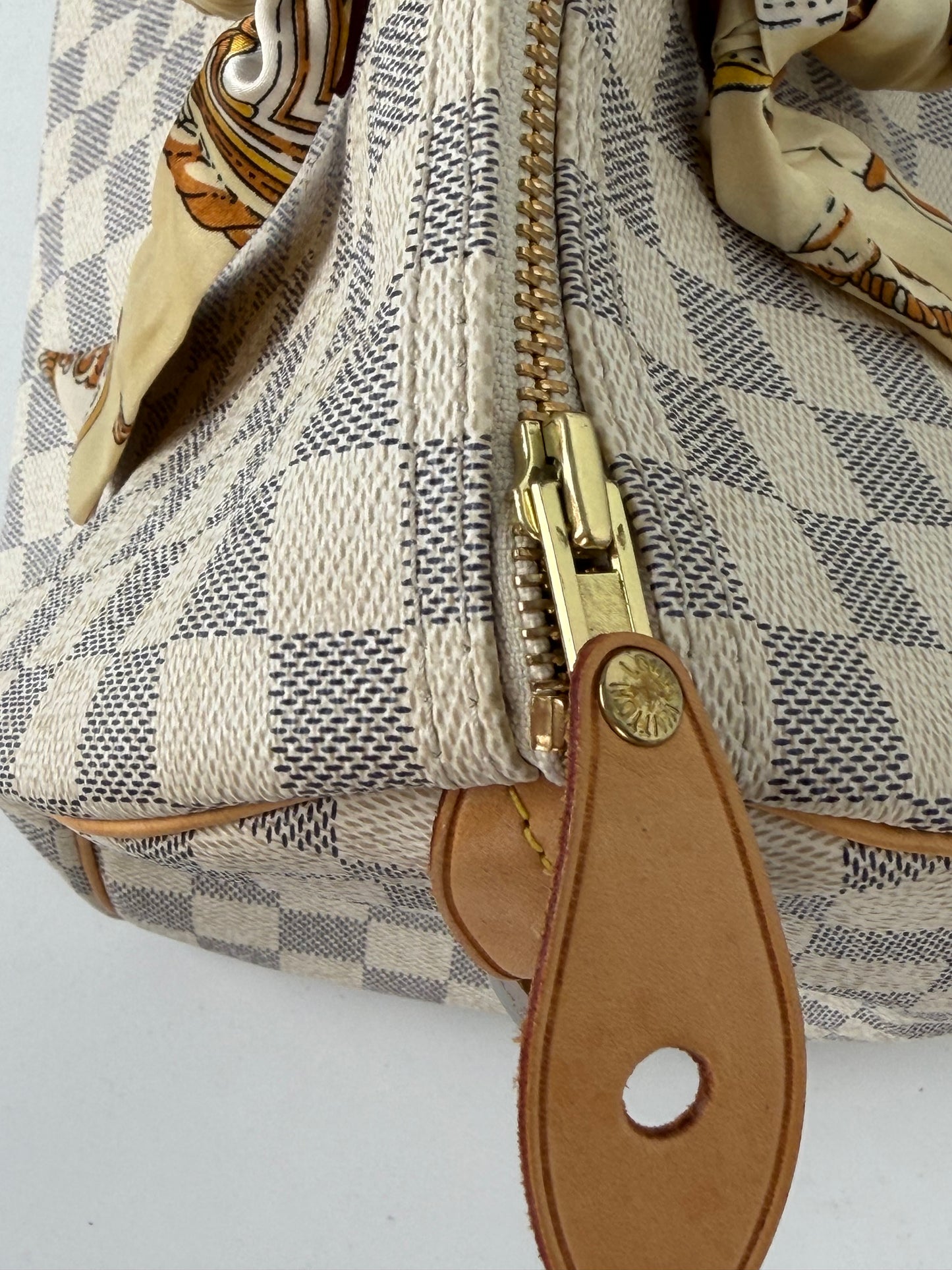 Louis Vuitton Speedy Bandouliere Bag 35 in Damier Azur Coated Canvas 2014 YS