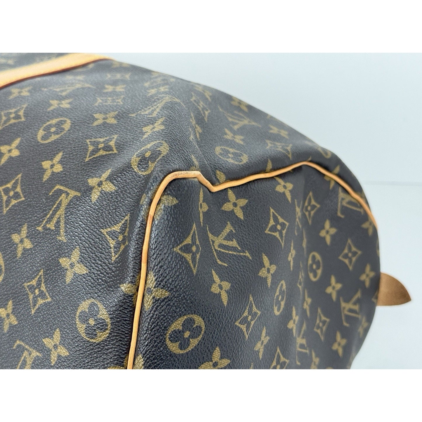 Louis Vuitton Keepall 50 Monogram Canvas Duffle Bag Brown