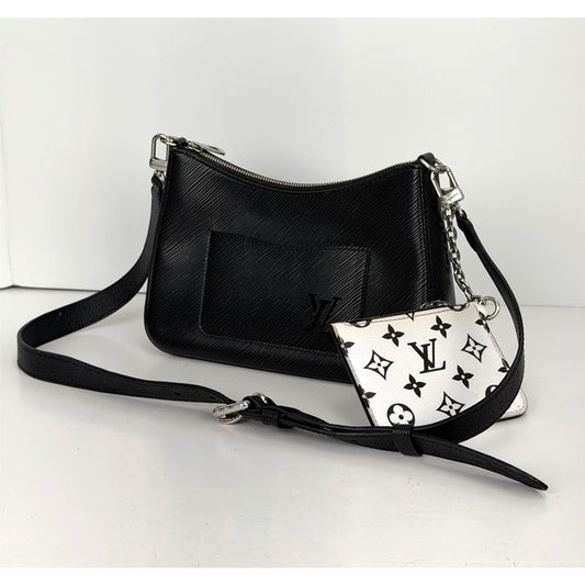 Louis Vuitton Marelle Bag in Black Epi Leather with Coin Monogram Pouch NFC C-3