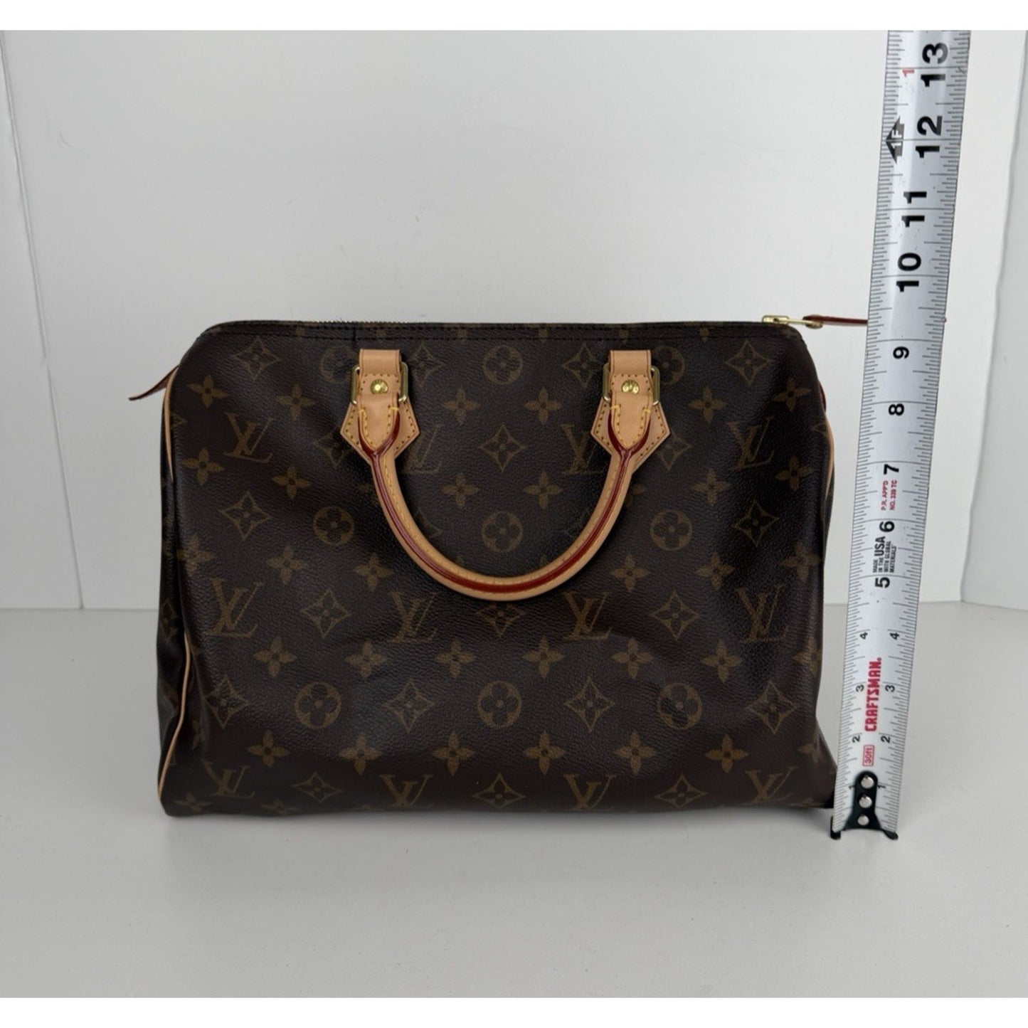 Louis Vuitton Speedy 30 Bag in LV Monogram Brown Coated Canvas NFC