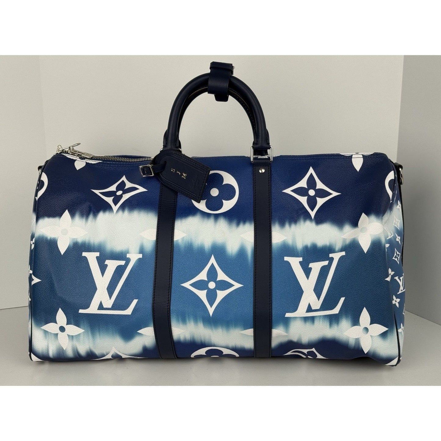 Louis Vuitton Escale Blue Keepall 50 Duffle Giant Monogram Bag