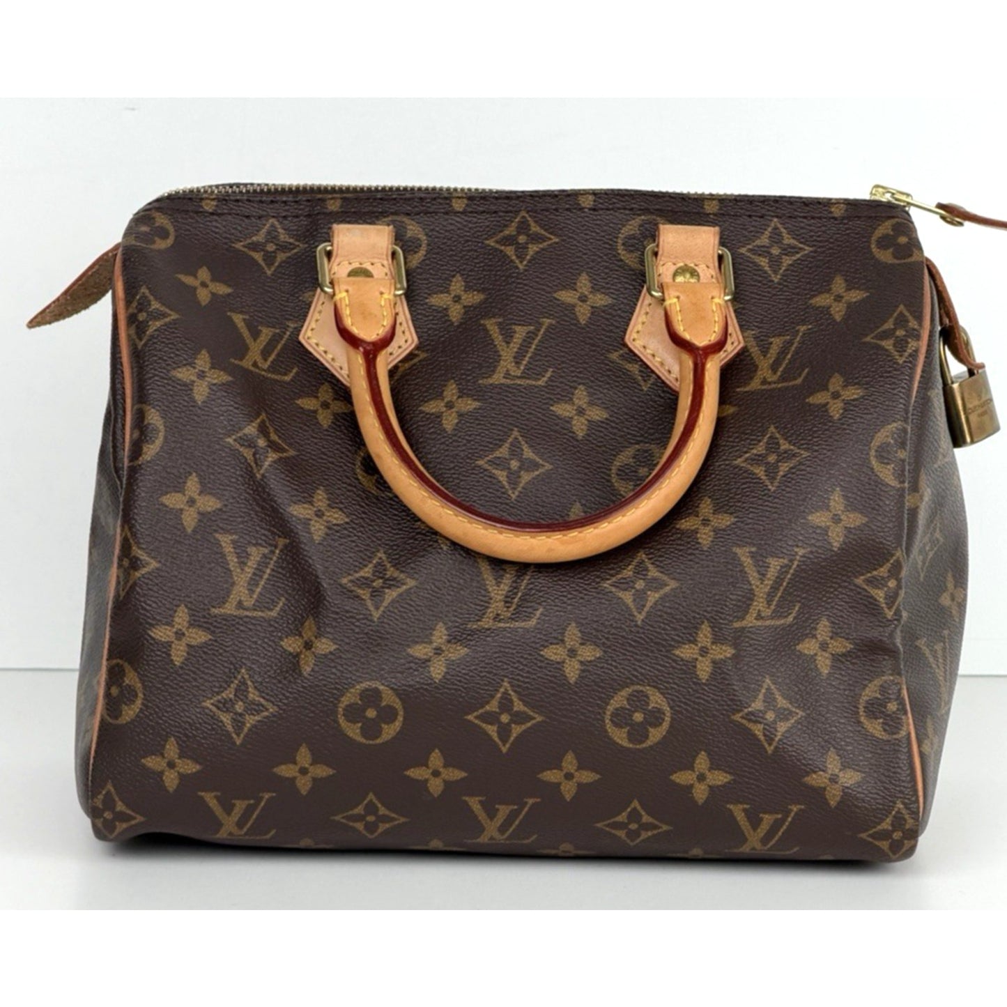 Louis Vuitton Speedy 25 Bag in Brown Coated Canvas Monogram 2019 E-1