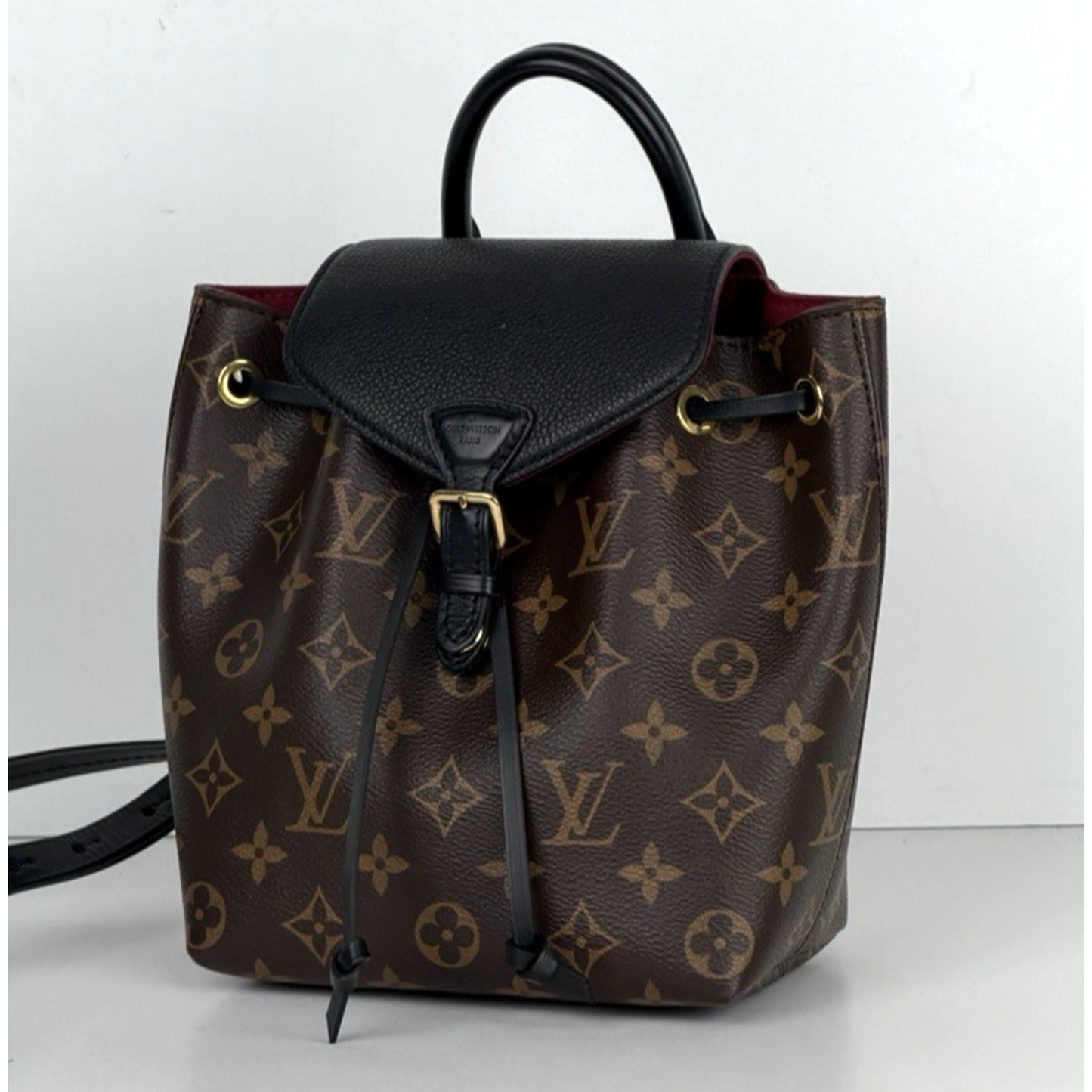 Louis Vuitton Montsouris BB Backpack in Classic Monogram Coated Canvas NFC E8