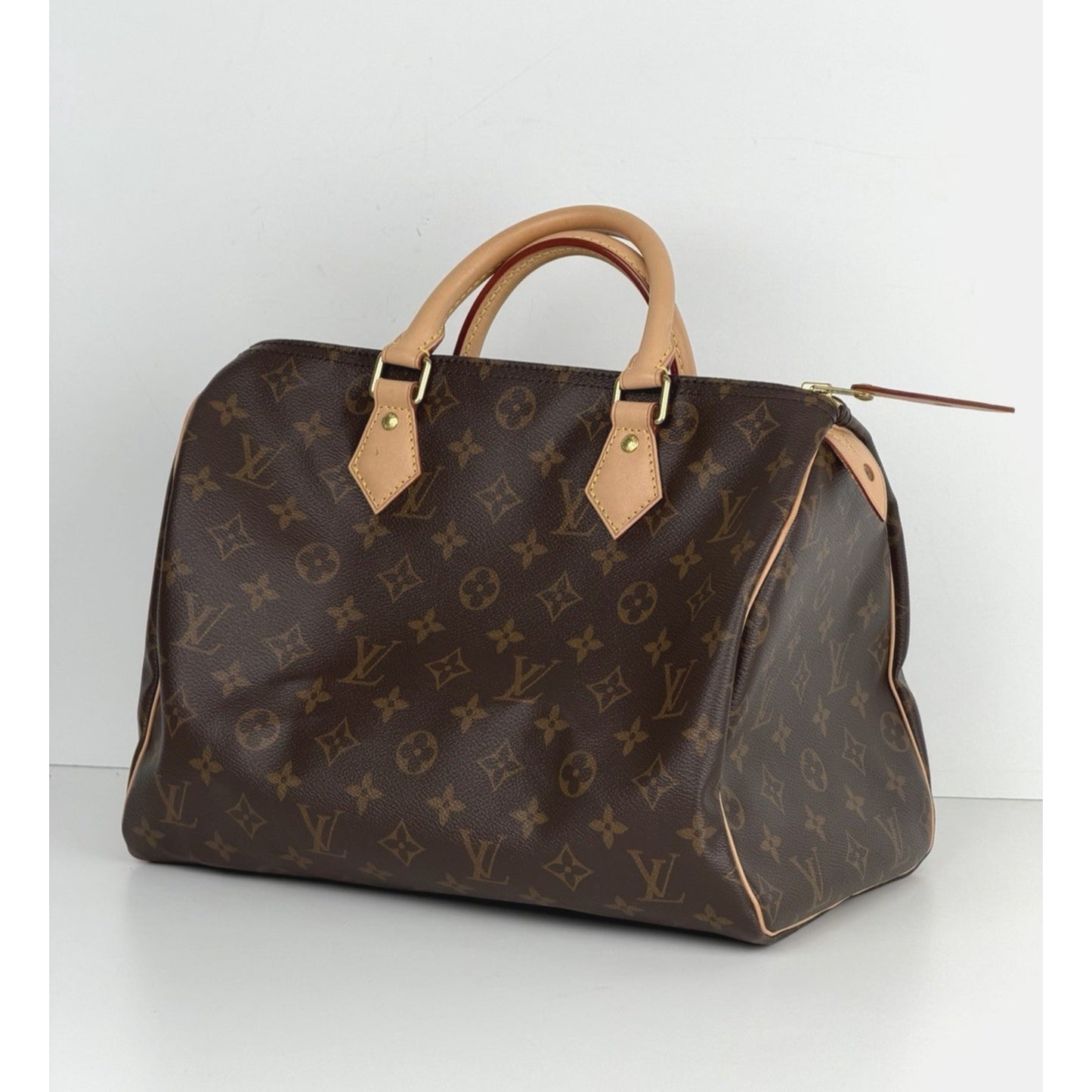 Louis Vuitton Speedy 30 Bag in LV Monogram Brown Coated Canvas NFC