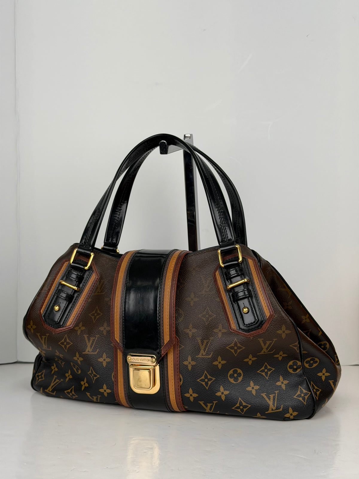 Louis Vuitton Mirage Griet Bag Limited-Edition in Black & Brown LV Monogram Canvas 2007 YS