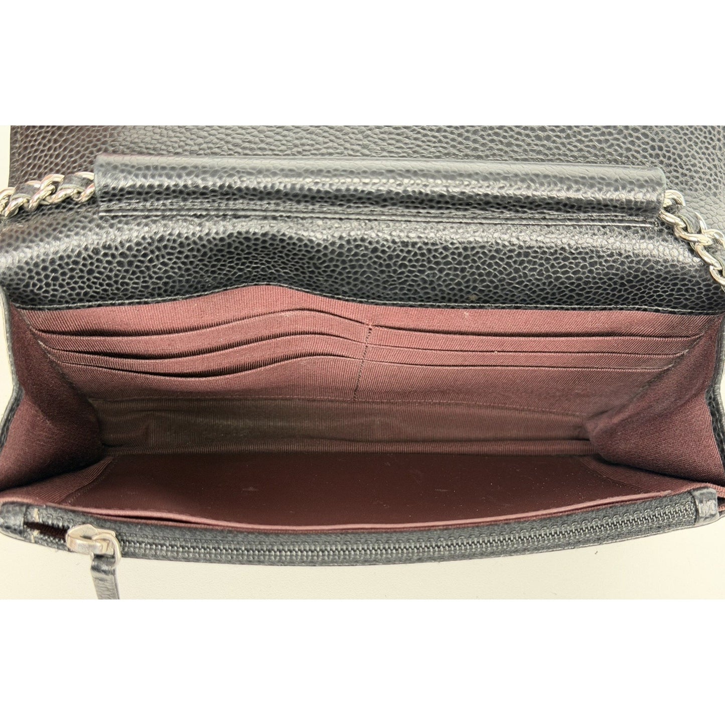 LAYAWAY: Chanel Black Leather Caviar Wallet on Chain Crossbody Bag