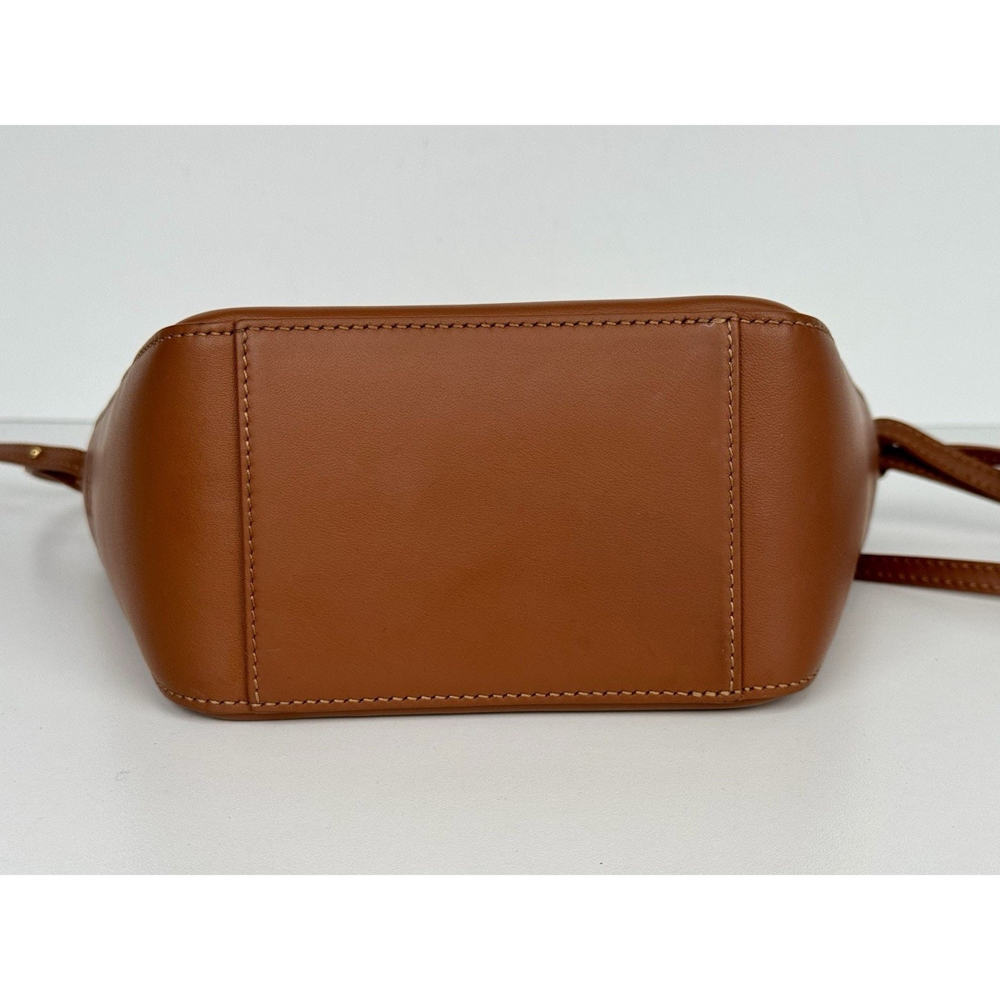 Loewe Mini Hammock Hobo Bag in Brown Leather with Gold Hardware E-3