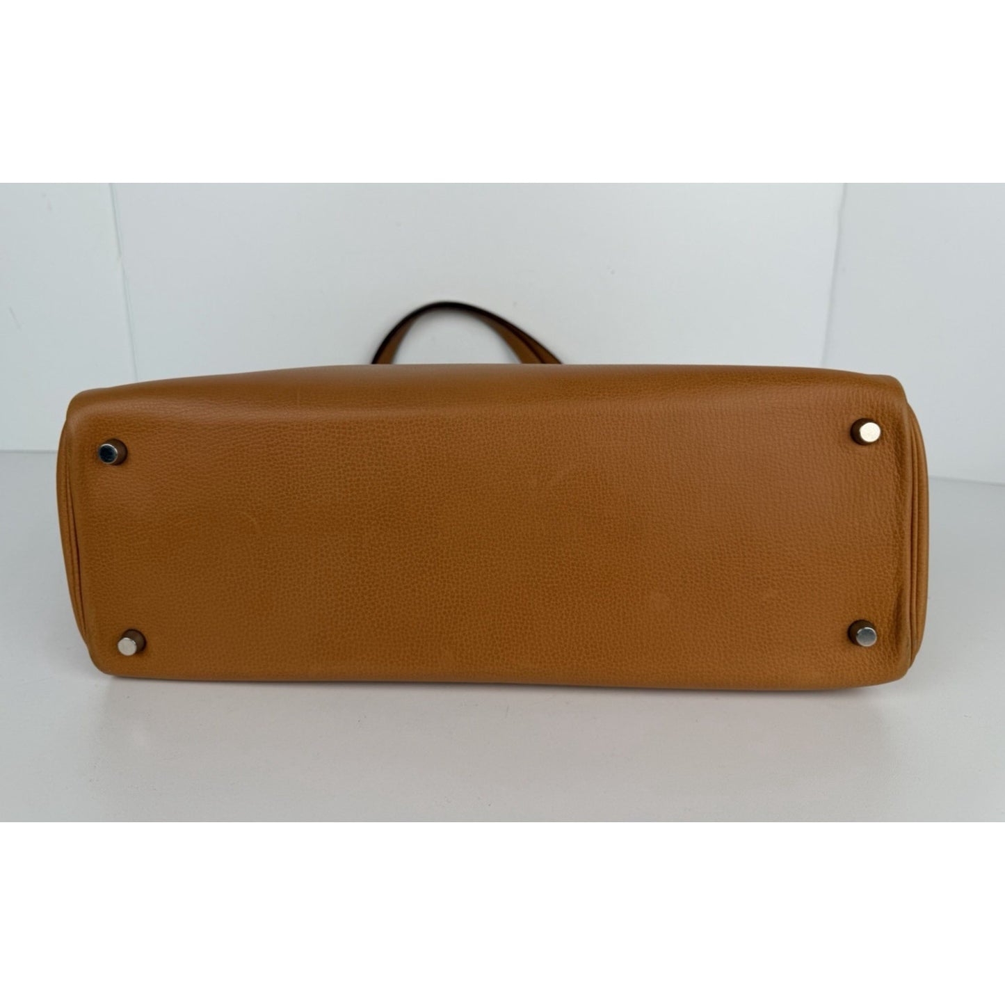 Hermes Cabana Tote Bag Vintage in Gold-Brown Leather 2004 B-2