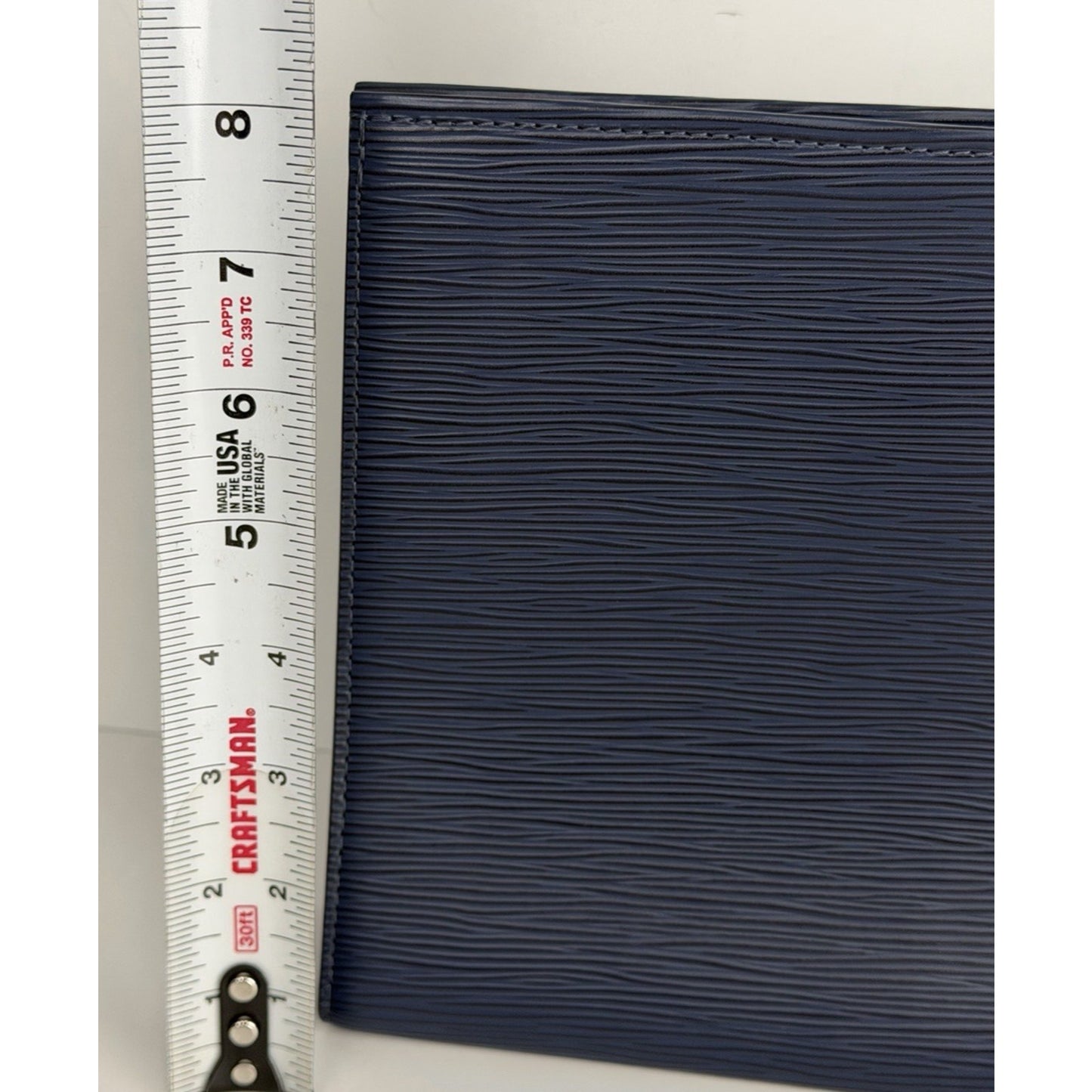 Louis Vuitton Epi Toiletry Pouch Indigo Blue Textured Leather & Sleek 2019 K1