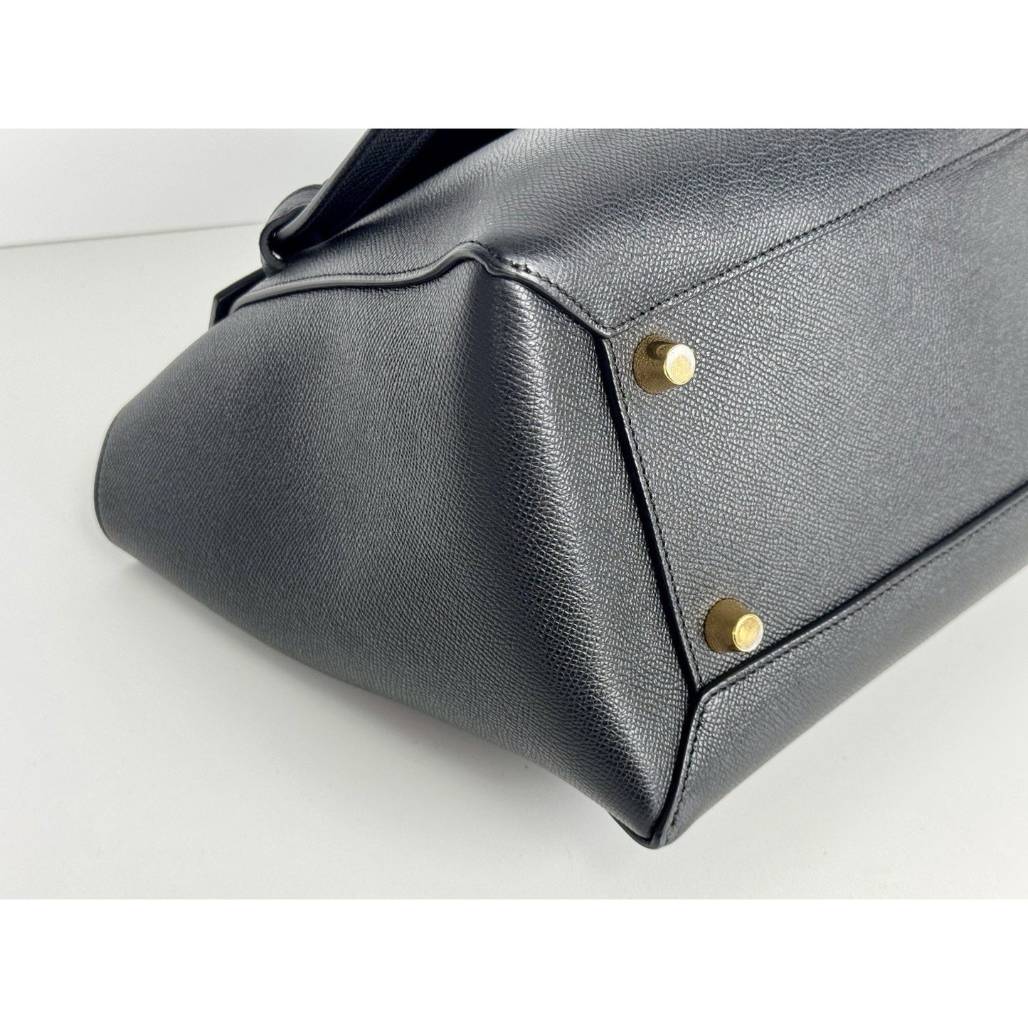 Celine Belt Bag in Black Grained Leather D-6