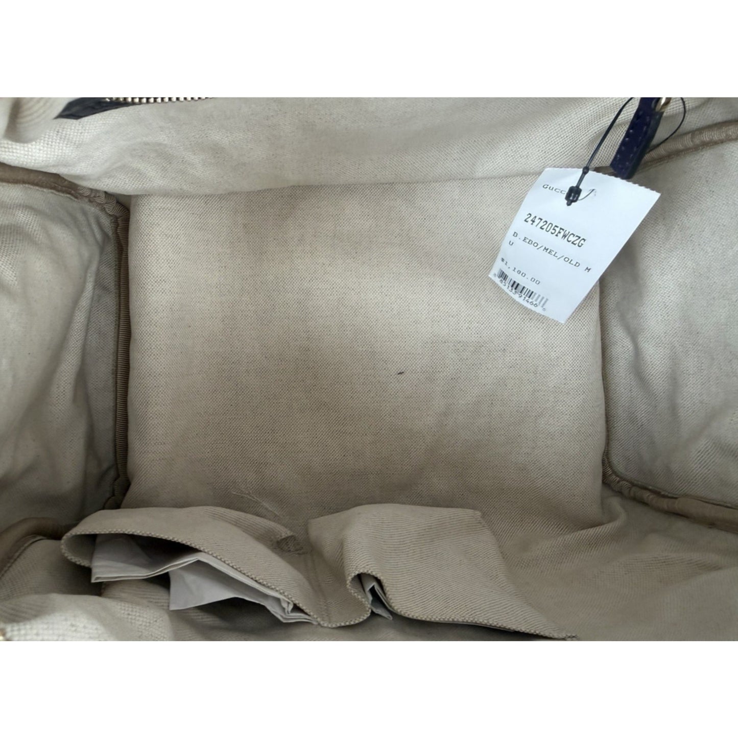 Gucci Web Boston Medium Bag in Brown GG Monogram Canvas & Purple Trim S
