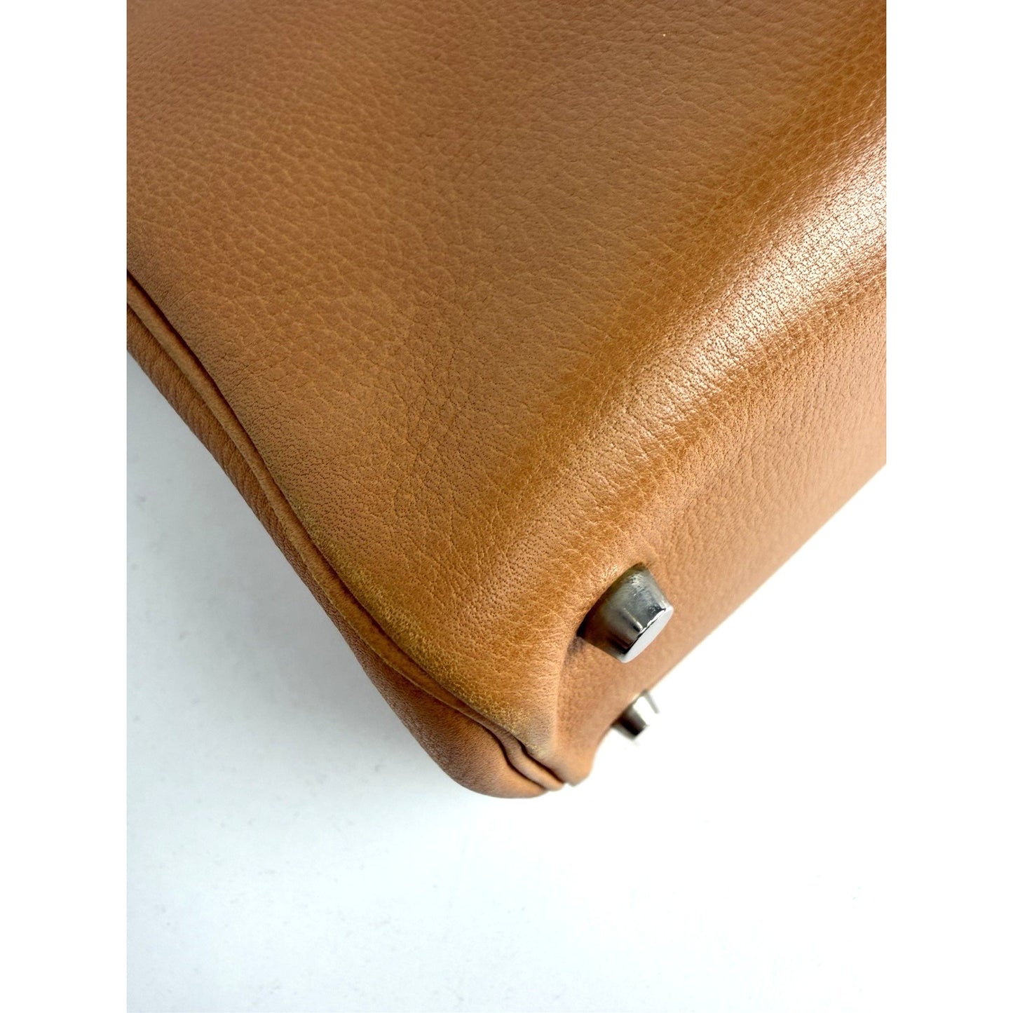 Hermes Cabana Tote Bag Vintage in Gold-Brown Leather 2004 B-2