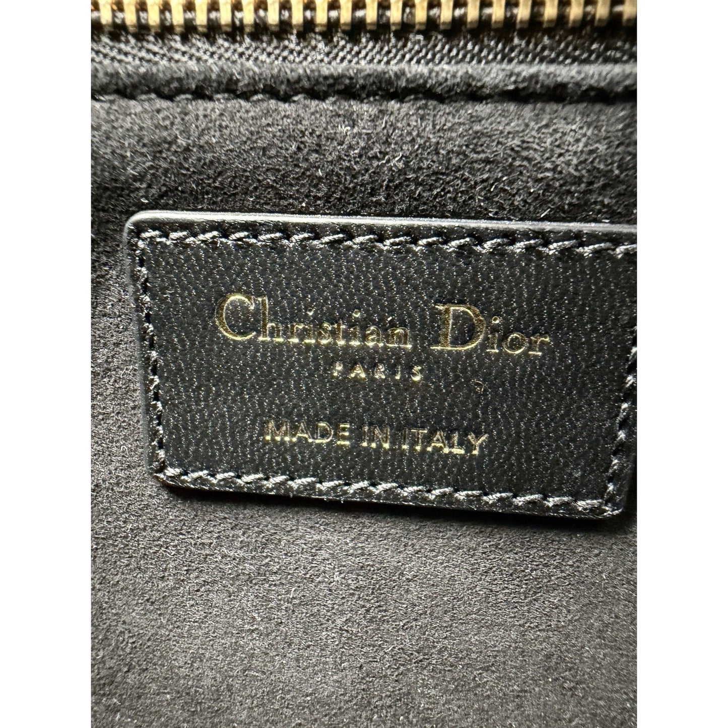 Christian Dior Medium Lady Dior Shoulder Bag in Black Lambskin Leather 2021 C6