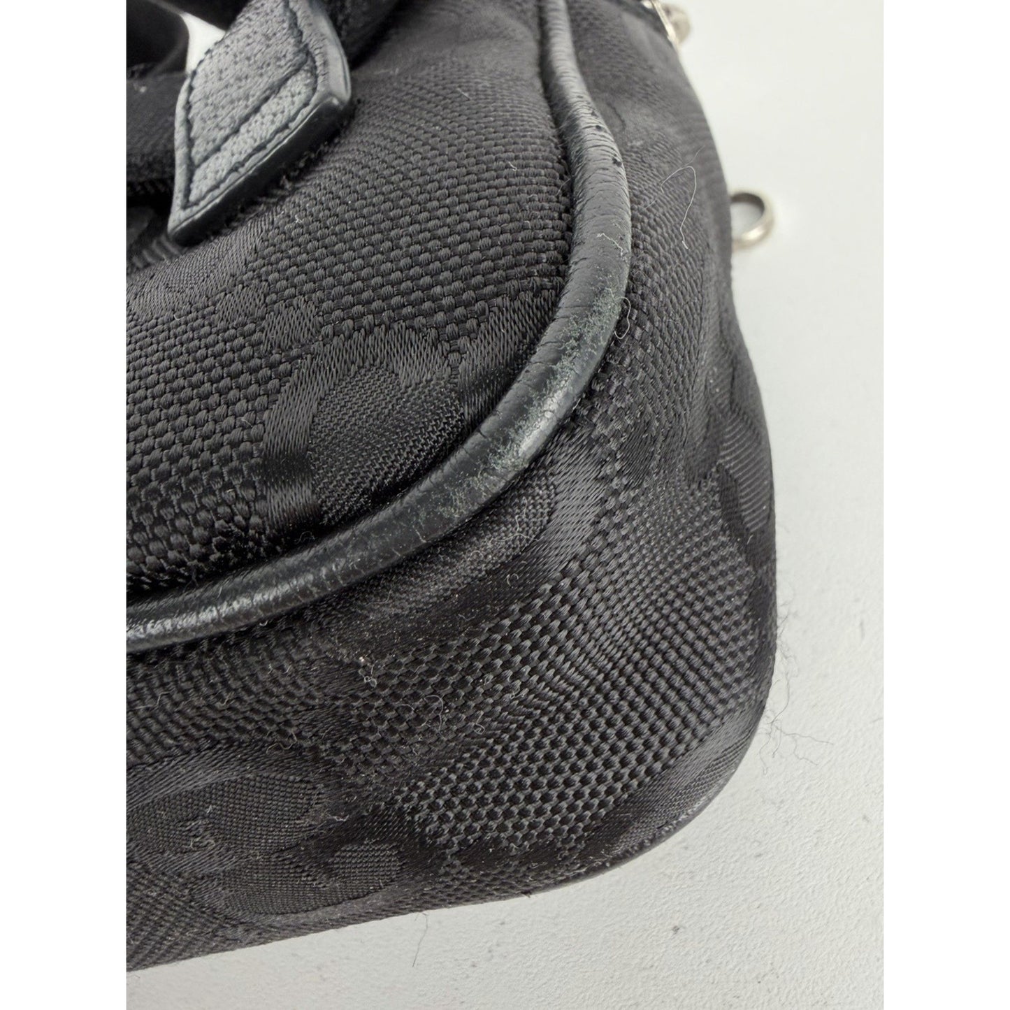 Gucci Off The Grid Belt Bag in Black GG Monogram Nylon S17