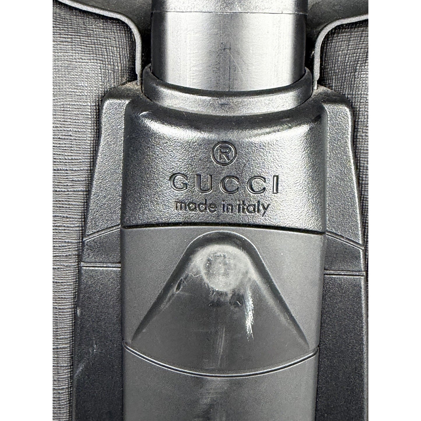Gucci Interlocking G Hard Shell Rolling Carry-On Suitcase in Black