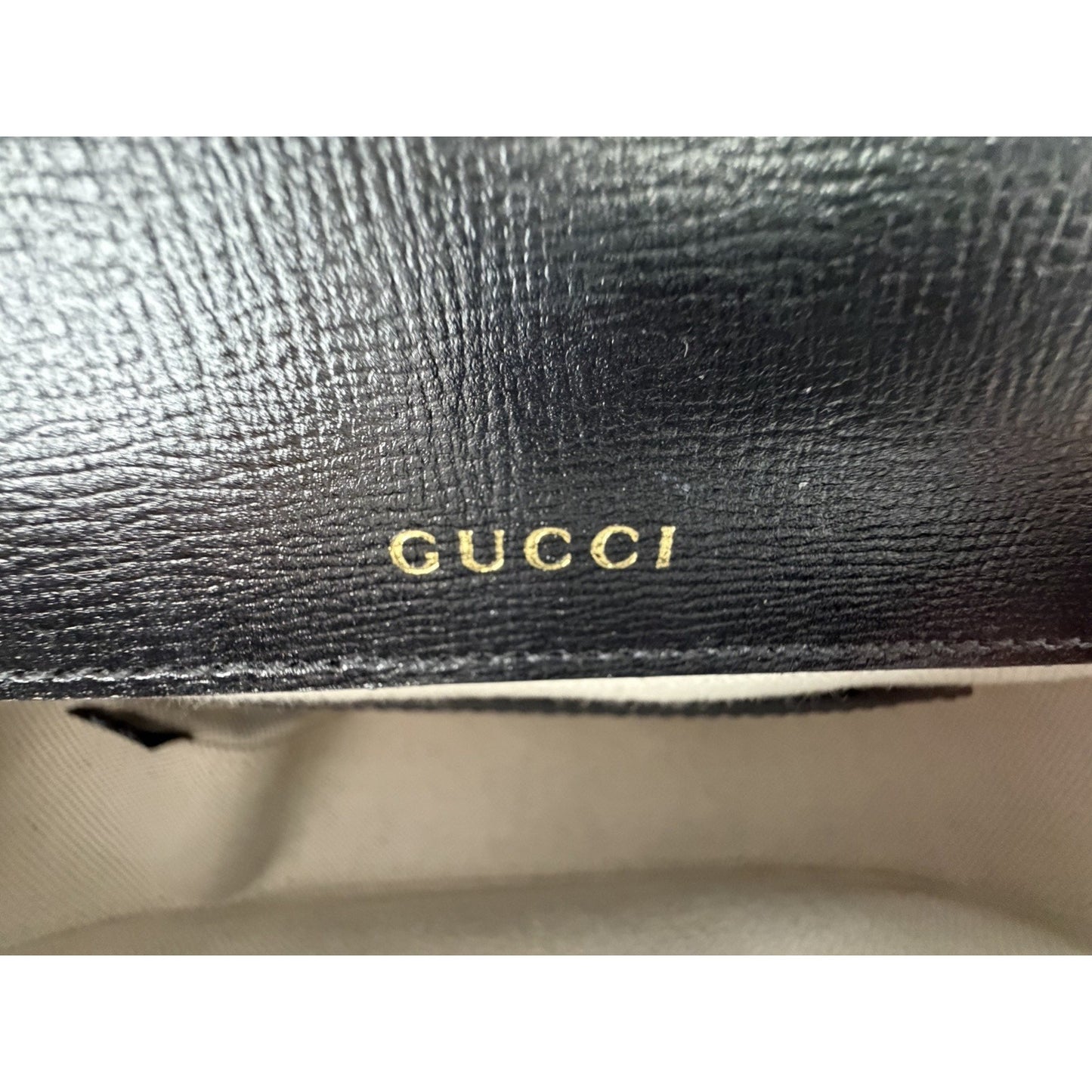 Gucci Horsebit 1955 Shoulder Bag in Black Leather Gold HW E-8