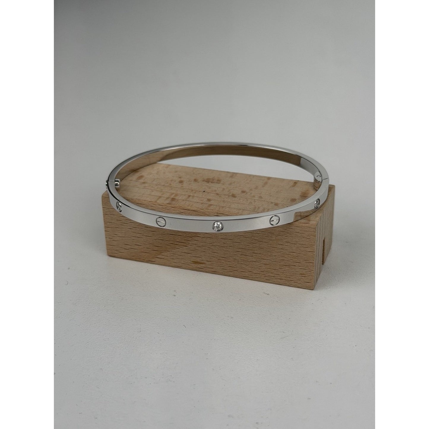 Cartier Love Bracelet Small Model in 18k White Gold with Diamonds